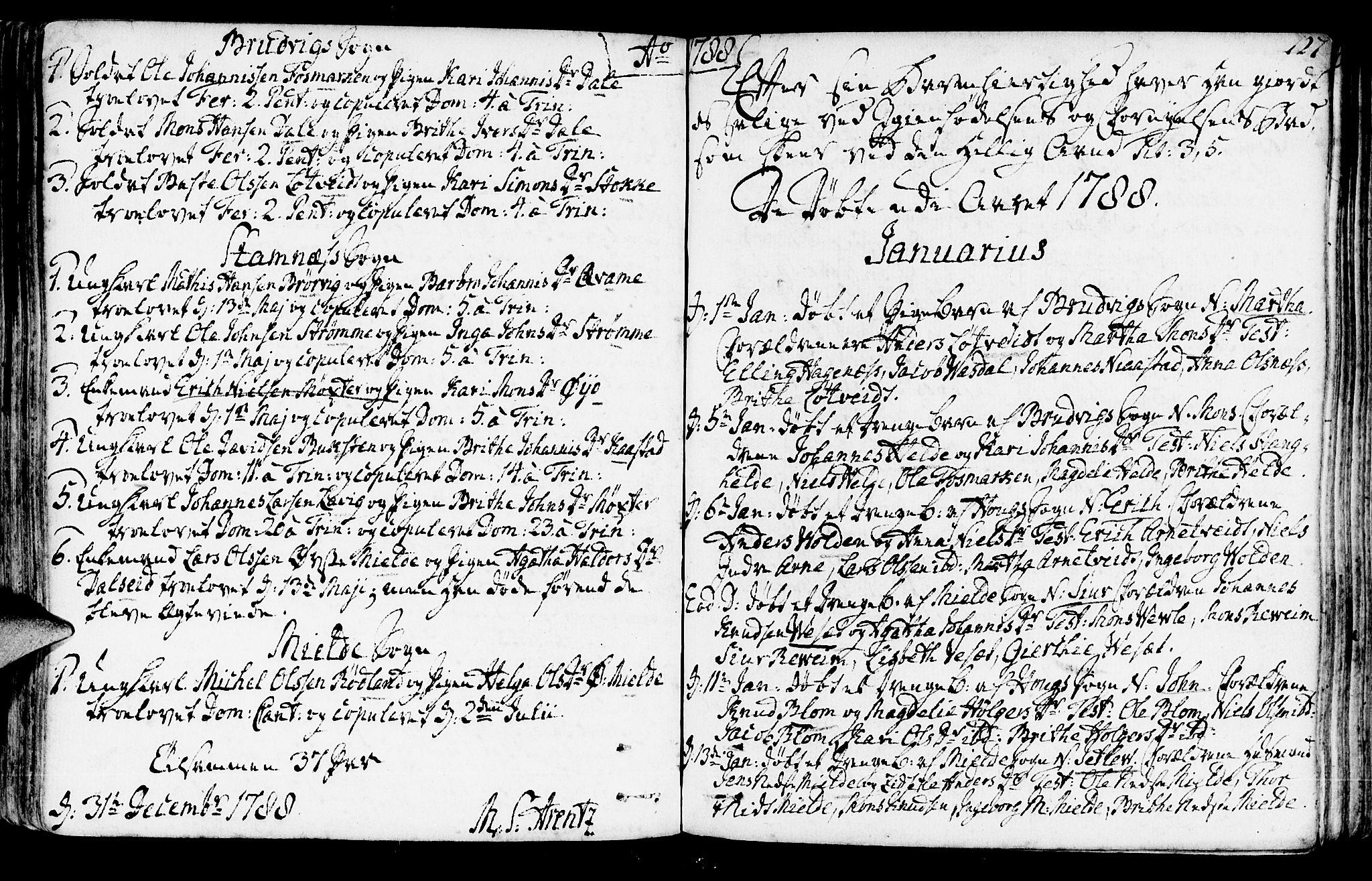 Haus sokneprestembete, SAB/A-75601/H/Haa: Parish register (official) no. A 10, 1782-1796, p. 127