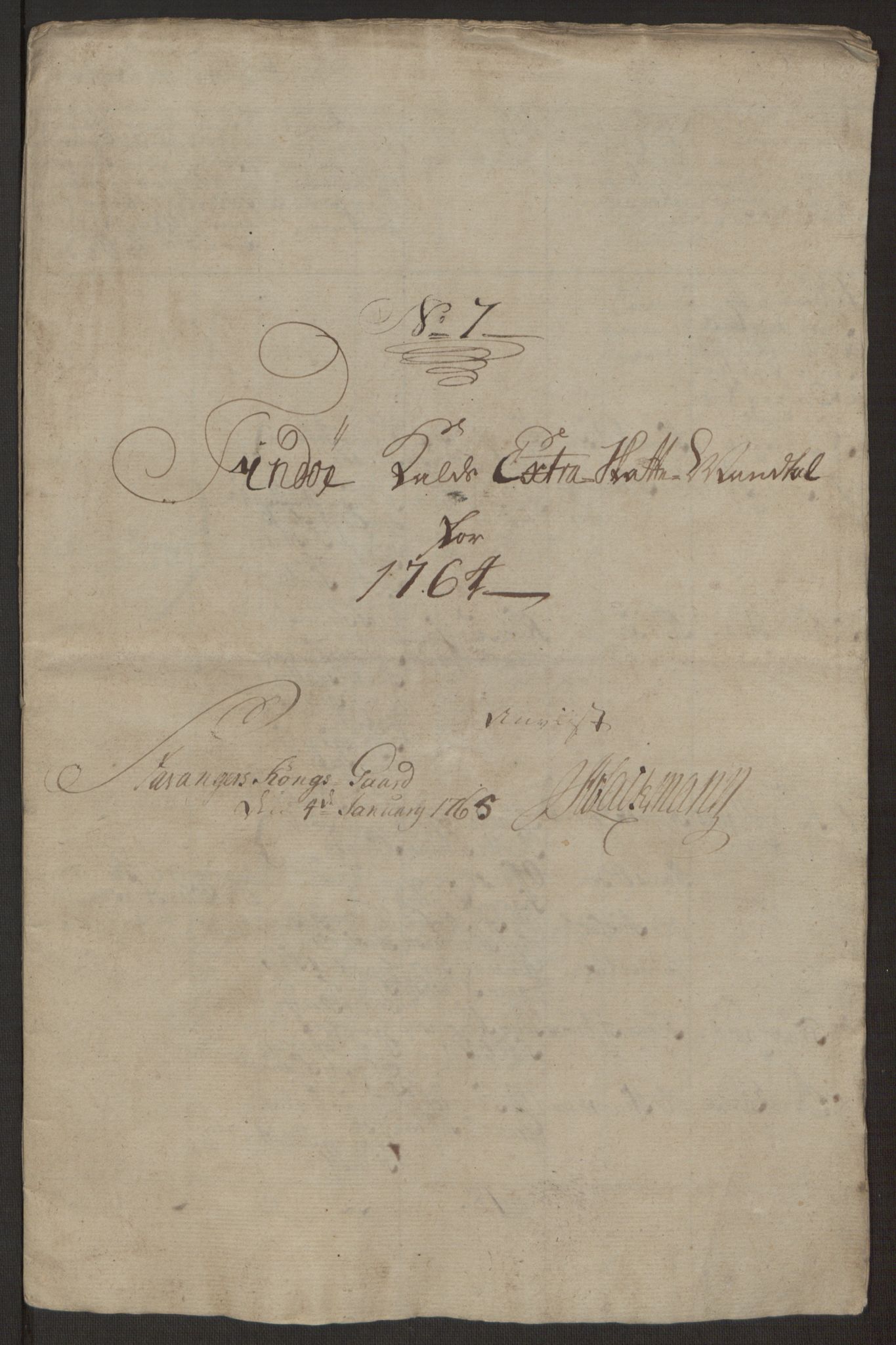 Rentekammeret inntil 1814, Realistisk ordnet avdeling, AV/RA-EA-4070/Ol/L0016a: [Gg 10]: Ekstraskatten, 23.09.1762. Ryfylke, 1762-1768, p. 487