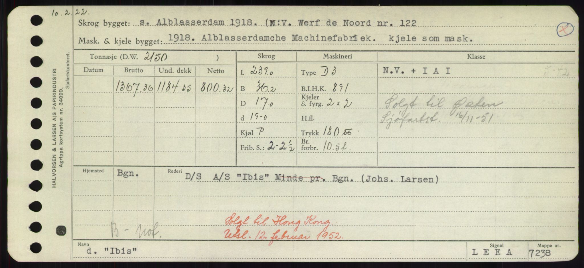 Sjøfartsdirektoratet med forløpere, Skipsmålingen, AV/RA-S-1627/H/Hd/L0018: Fartøy, I, p. 11