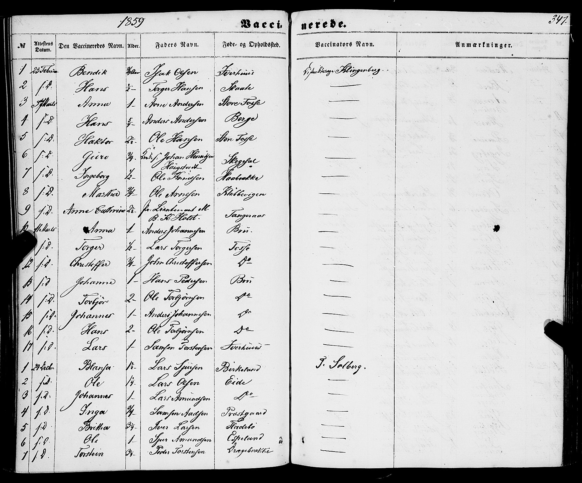 Strandebarm sokneprestembete, AV/SAB-A-78401/H/Haa: Parish register (official) no. A 8, 1858-1872, p. 347