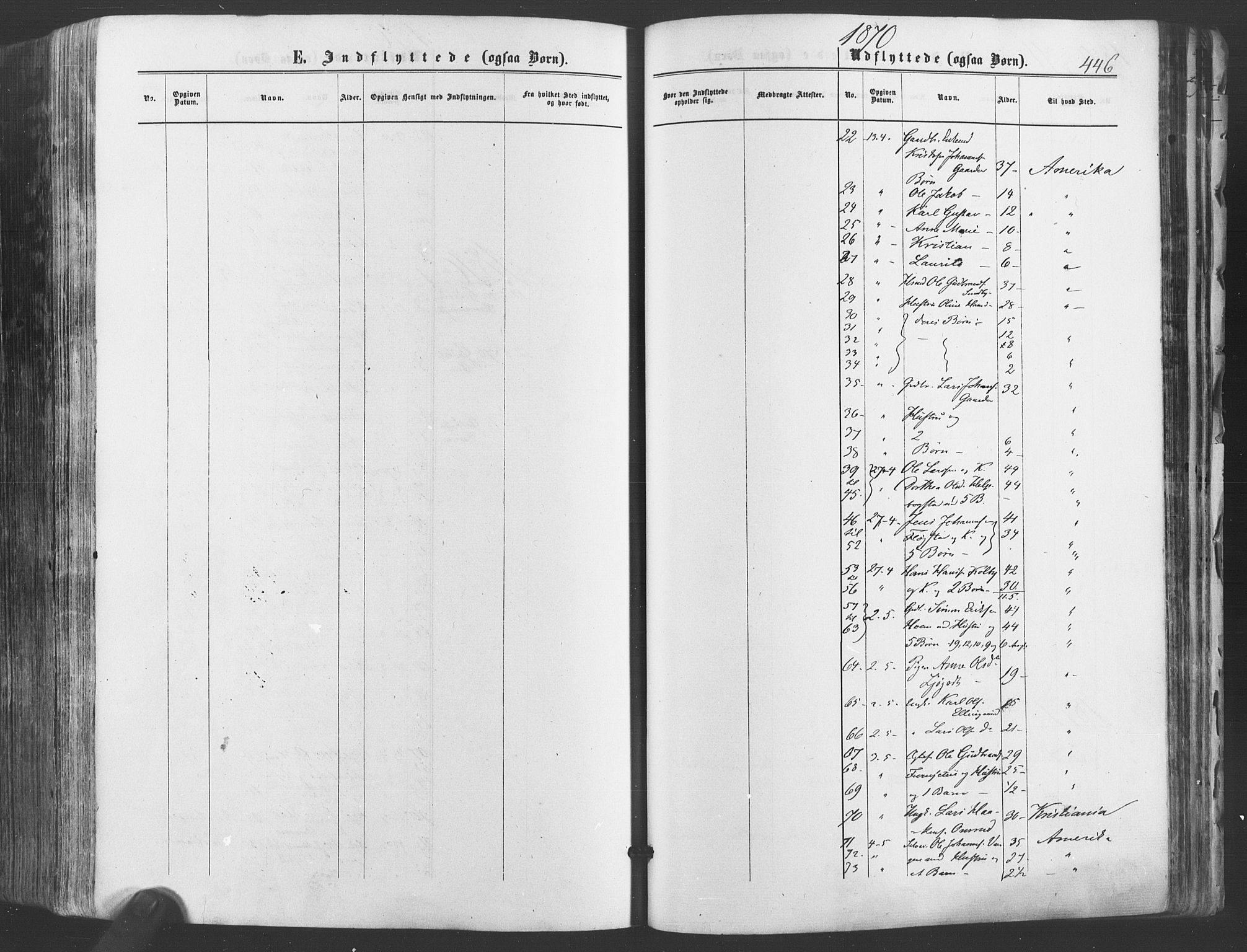 Ullensaker prestekontor Kirkebøker, AV/SAO-A-10236a/F/Fa/L0016: Parish register (official) no. I 16, 1863-1875, p. 446