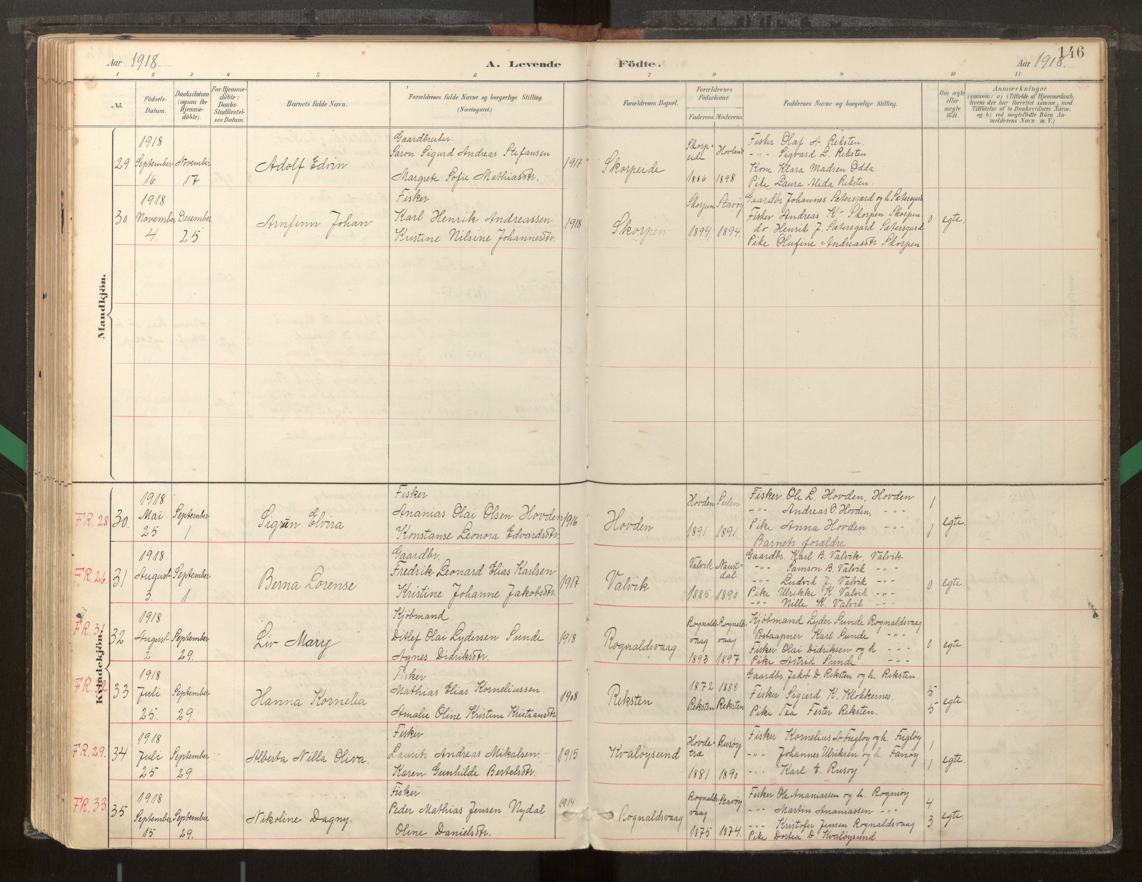 Kinn sokneprestembete, AV/SAB-A-80801/H/Haa/Haab/L0001: Parish register (official) no. B 1, 1886-1921, p. 146