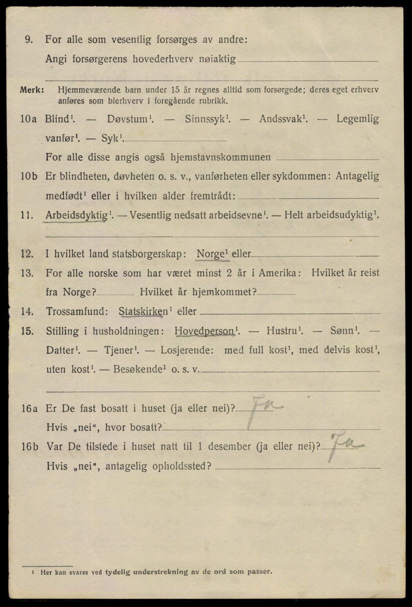 SAO, 1920 census for Fredrikstad, 1920, p. 14920