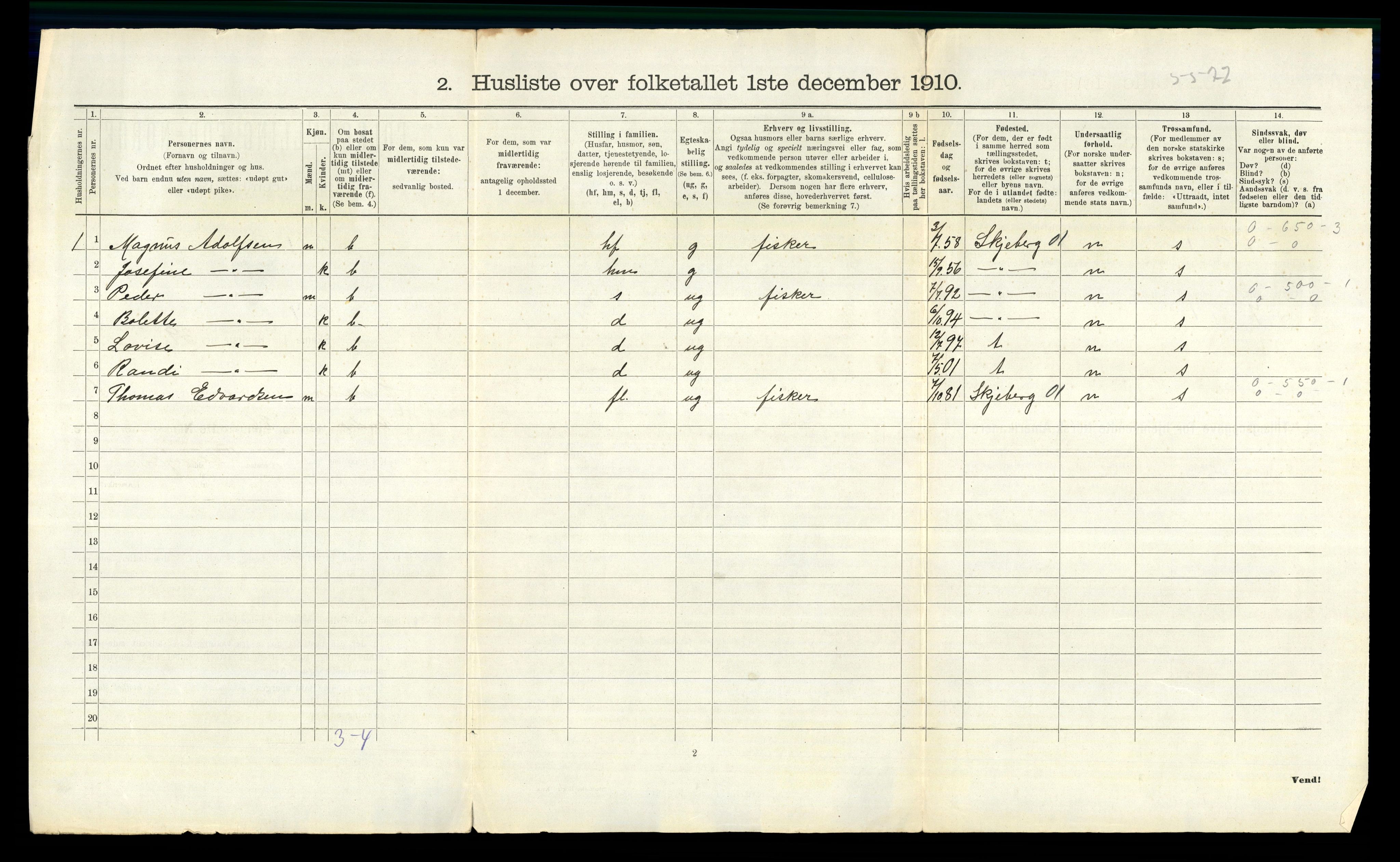 RA, 1910 census for Hvaler, 1910, p. 117