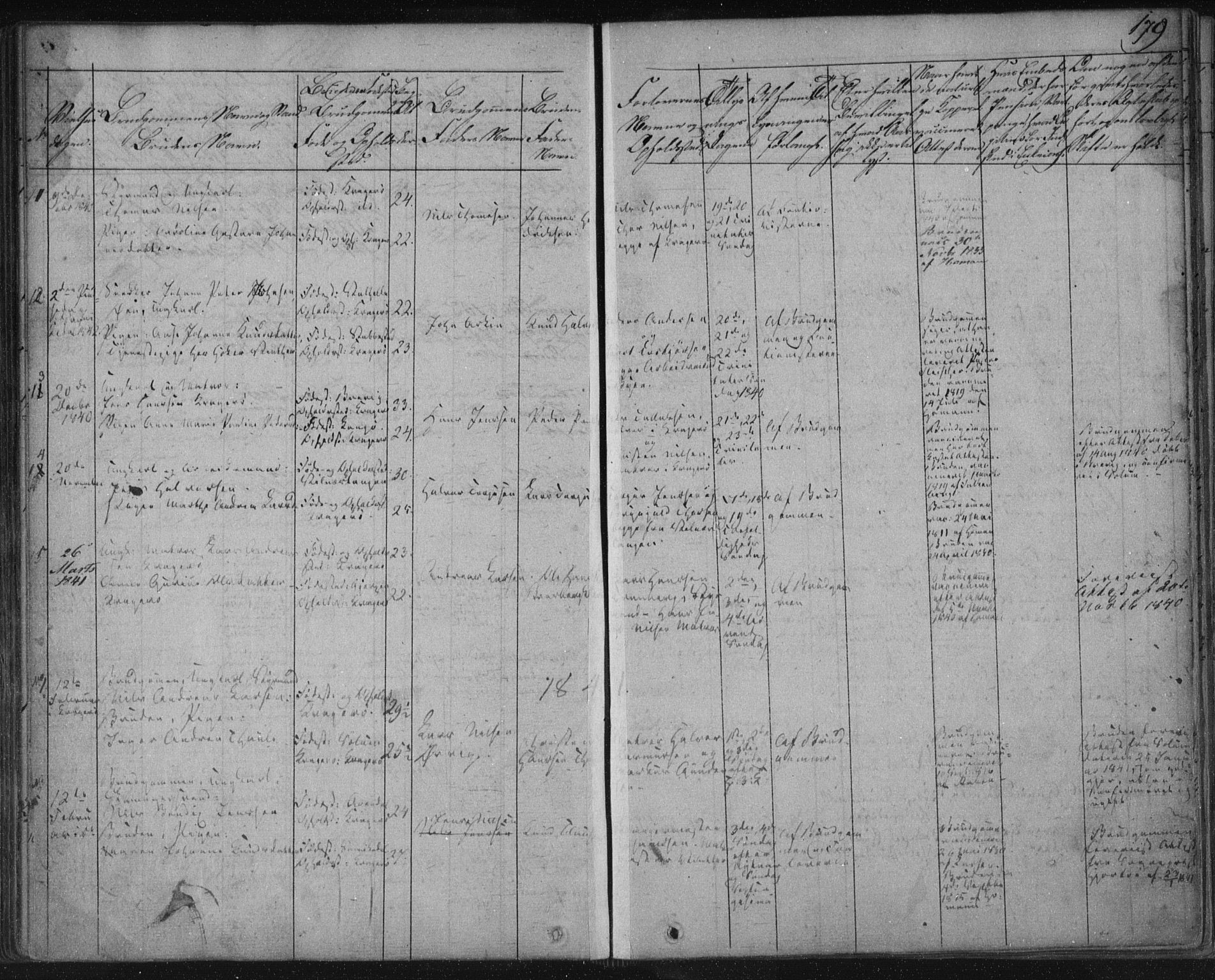 Kragerø kirkebøker, SAKO/A-278/F/Fa/L0005: Parish register (official) no. 5, 1832-1847, p. 179
