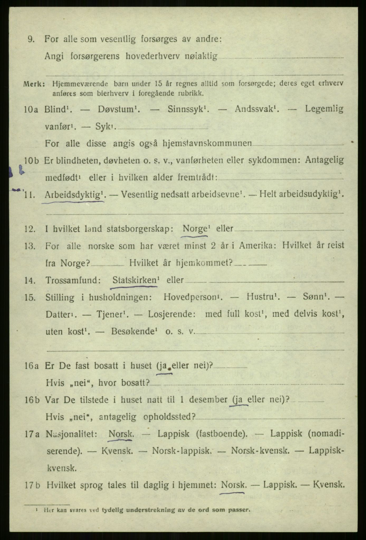 SATØ, 1920 census for Tromsøysund, 1920, p. 10811