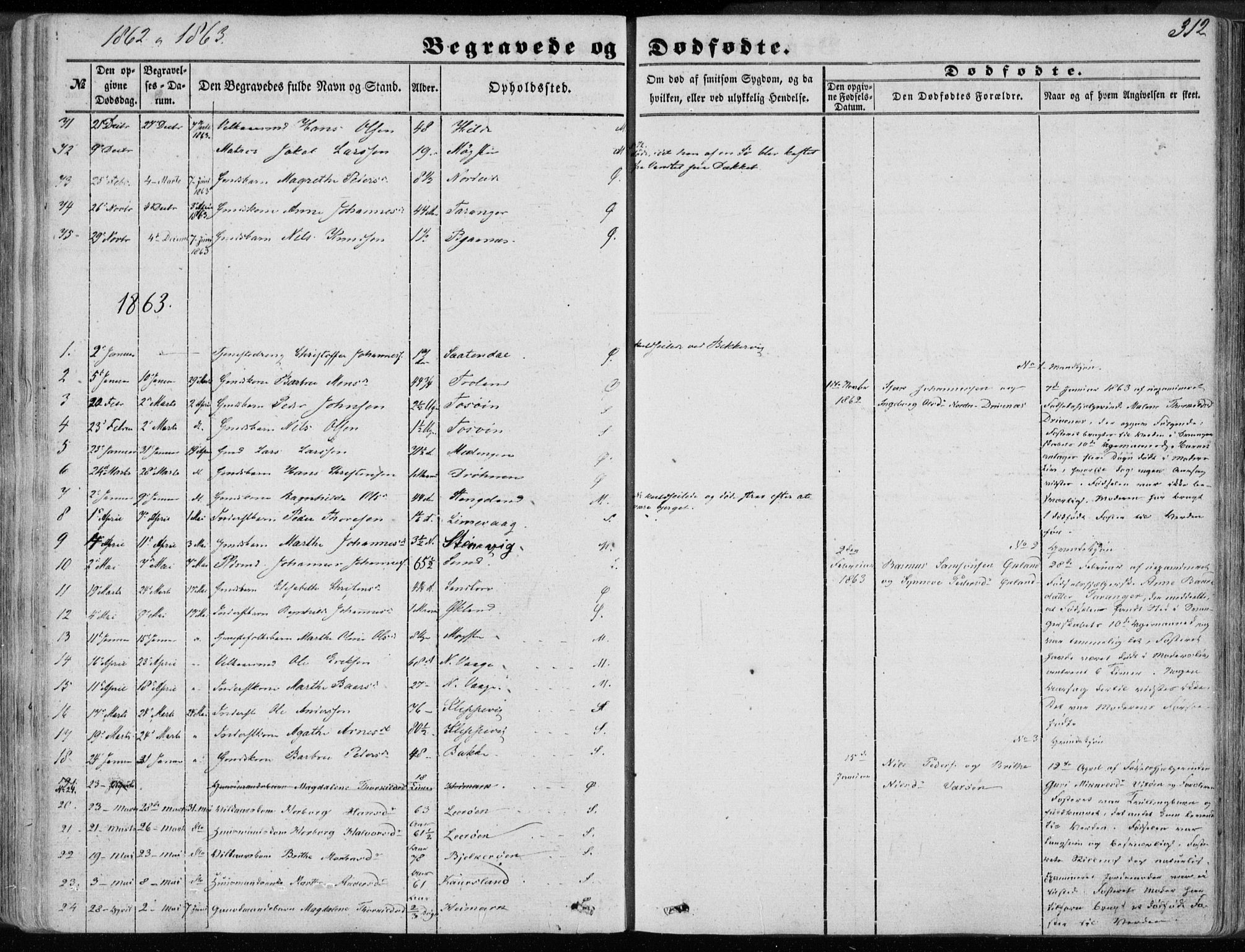Sund sokneprestembete, SAB/A-99930: Parish register (official) no. A 14, 1850-1866, p. 312