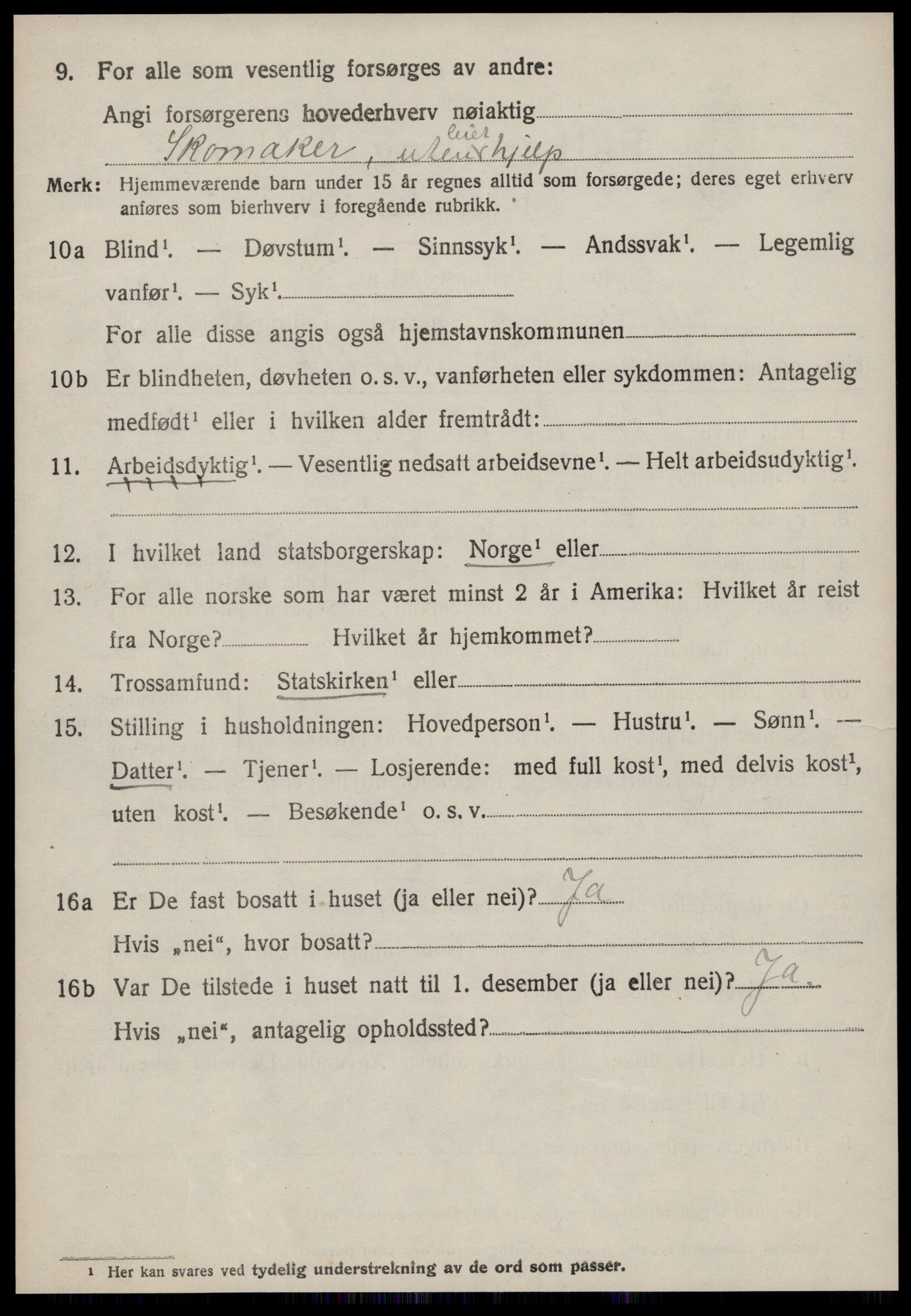SAT, 1920 census for Sykkylven, 1920, p. 3050