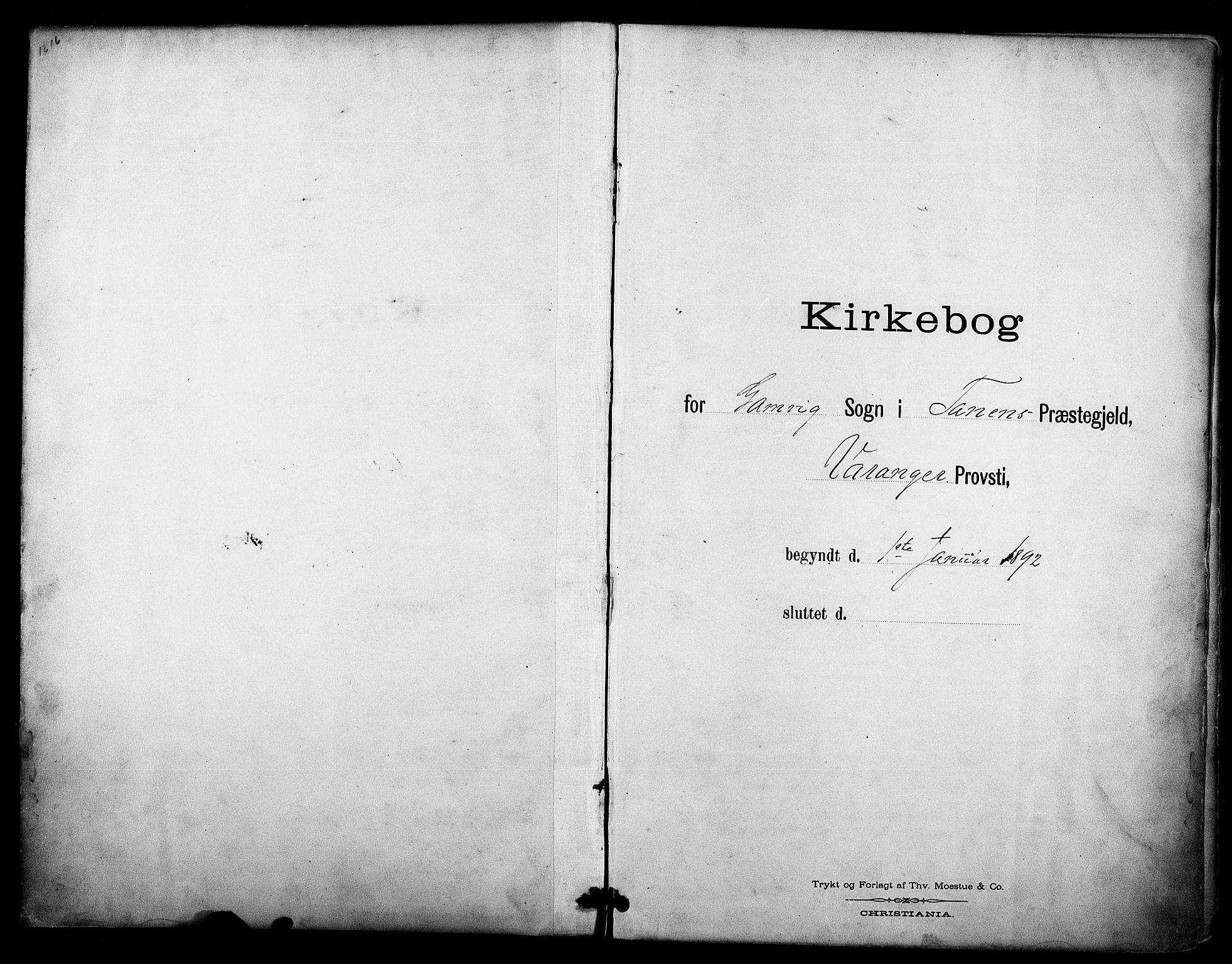 Tana sokneprestkontor, AV/SATØ-S-1334/H/Ha/L0006kirke: Parish register (official) no. 6, 1892-1908