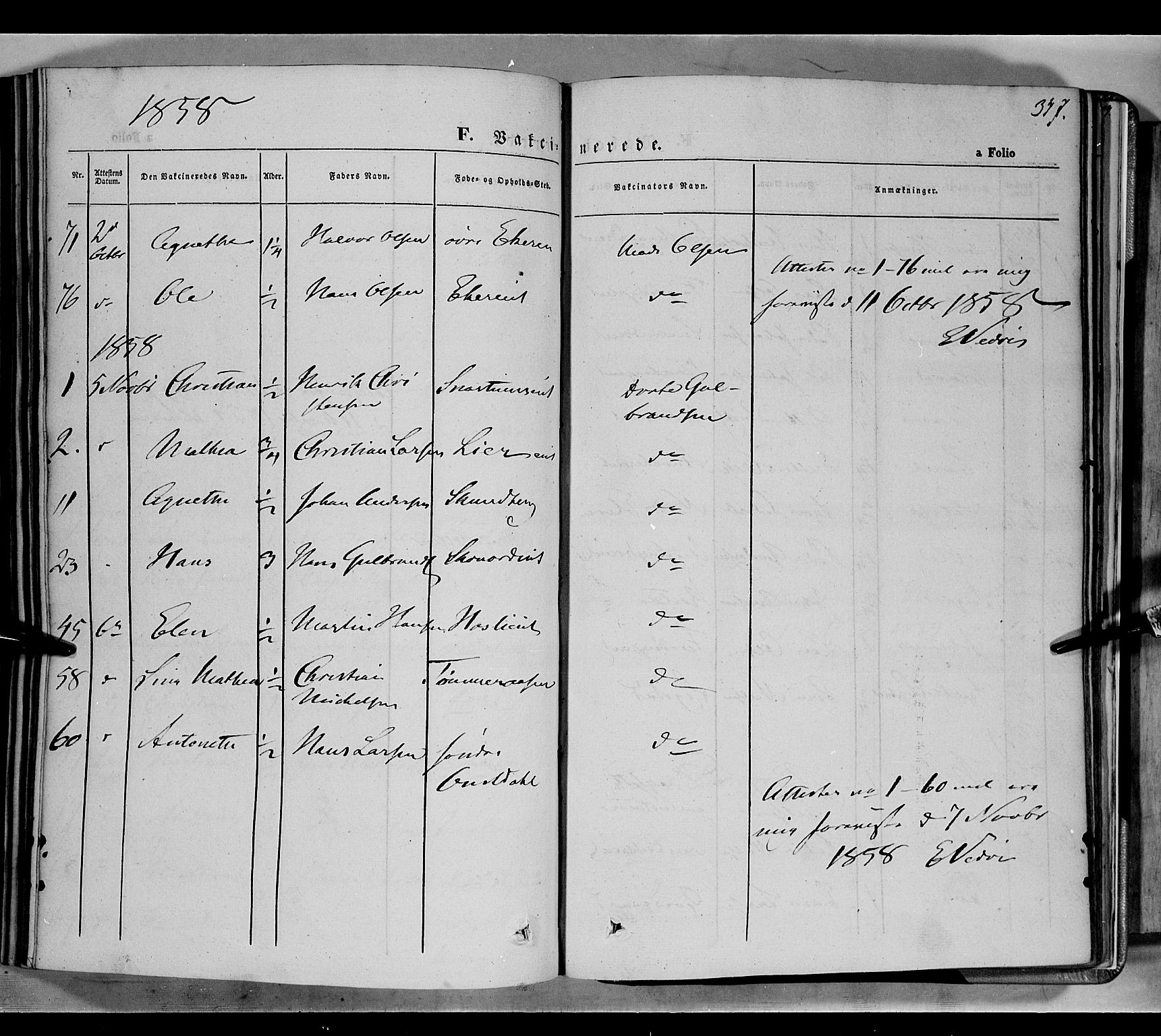 Biri prestekontor, SAH/PREST-096/H/Ha/Haa/L0005: Parish register (official) no. 5, 1843-1854, p. 347