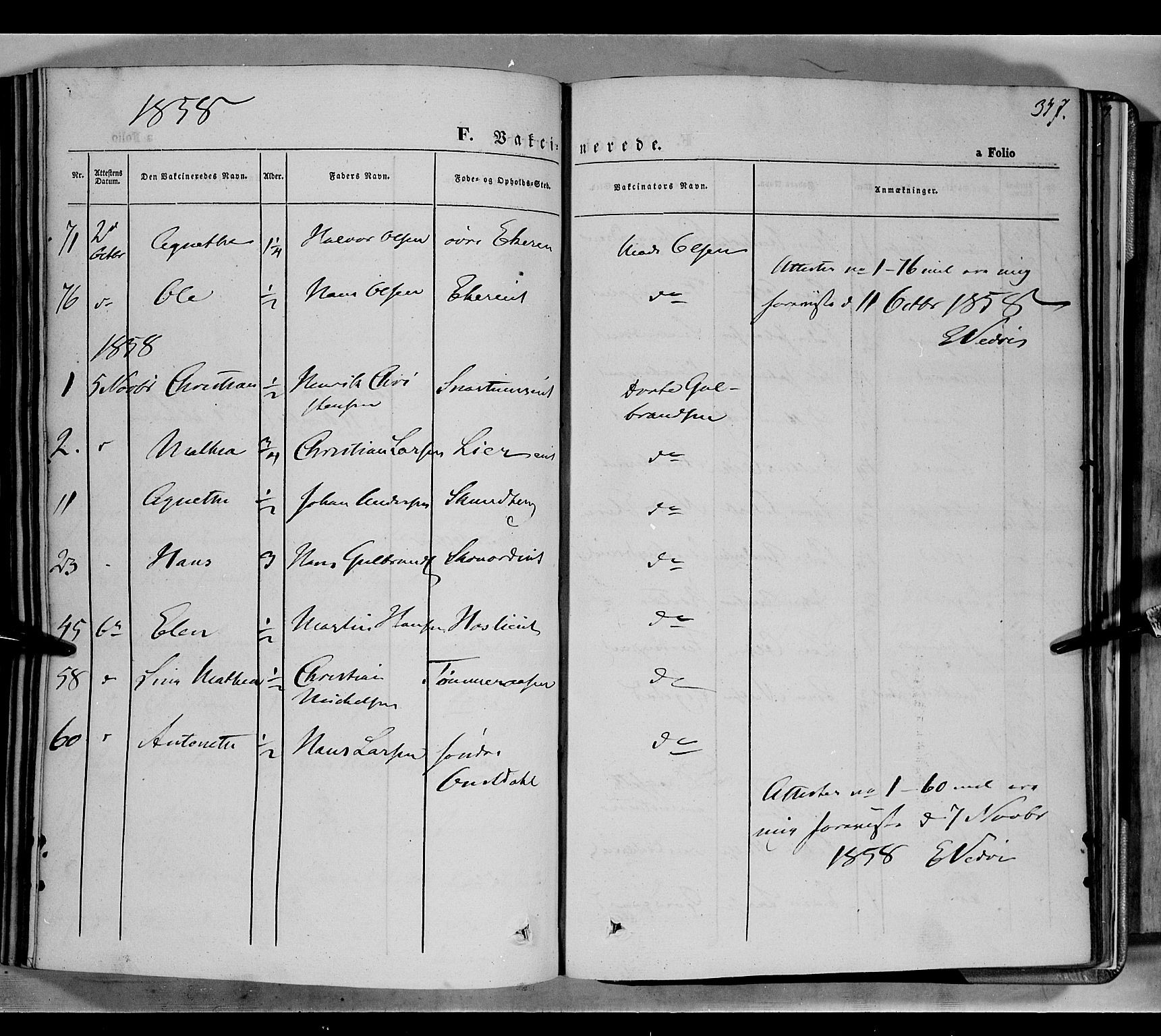 Biri prestekontor, AV/SAH-PREST-096/H/Ha/Haa/L0005: Parish register (official) no. 5, 1843-1854, p. 347