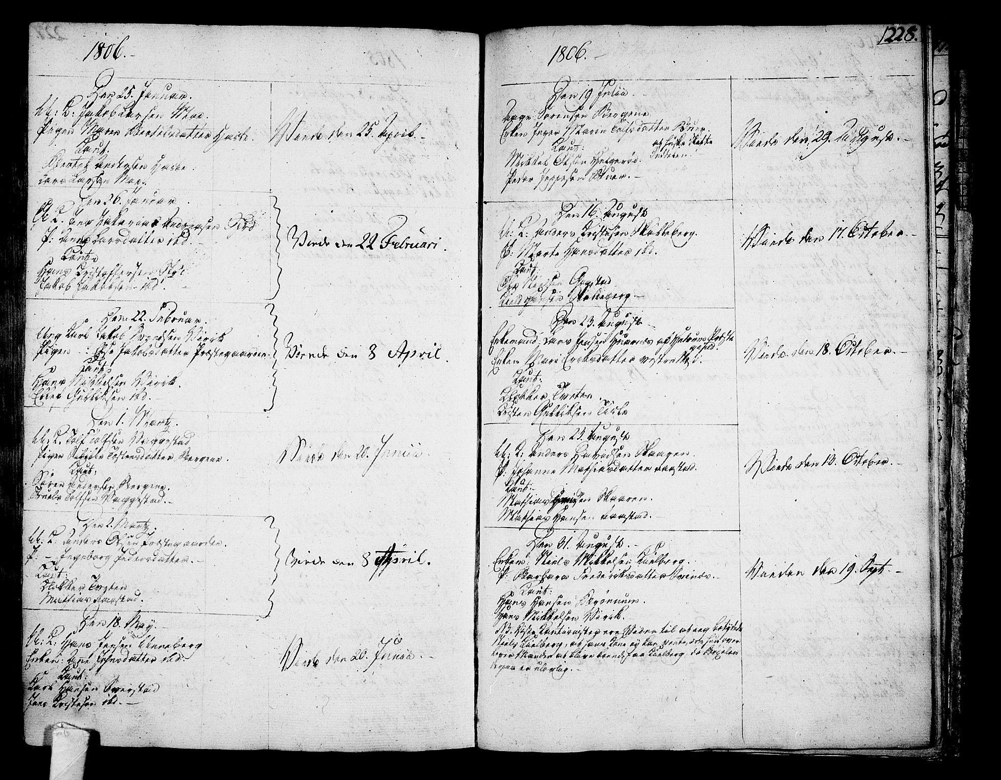 Sandar kirkebøker, AV/SAKO-A-243/F/Fa/L0003: Parish register (official) no. 3, 1789-1814, p. 228