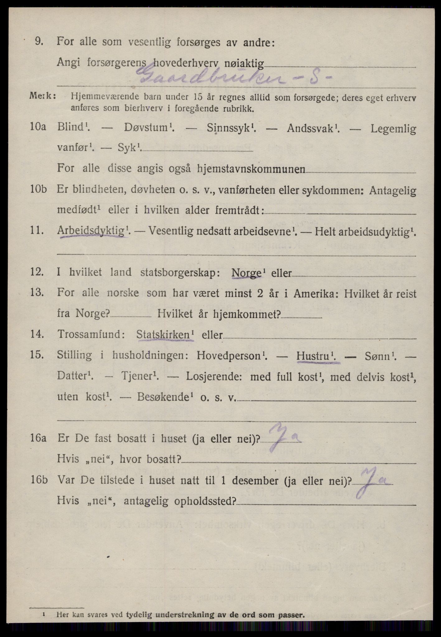 SAT, 1920 census for Øre, 1920, p. 2216