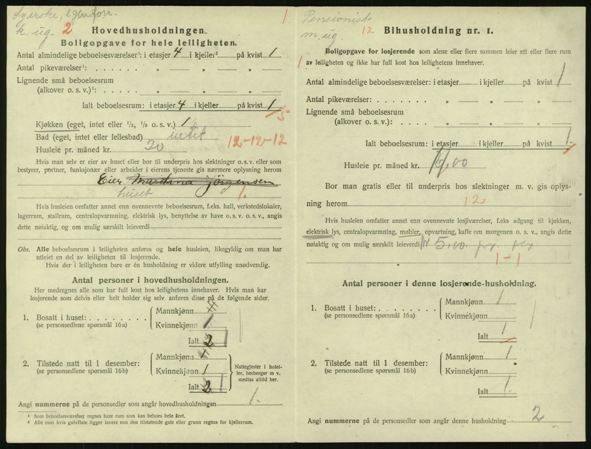 SAKO, 1920 census for Horten, 1920, p. 3598