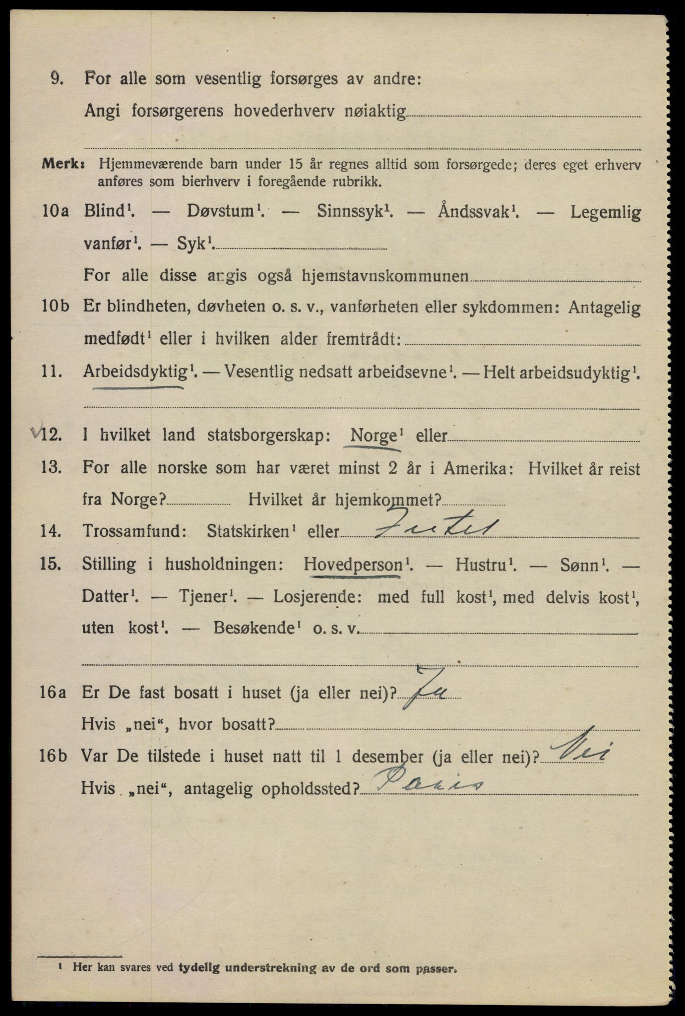 SAO, 1920 census for Kristiania, 1920, p. 325596