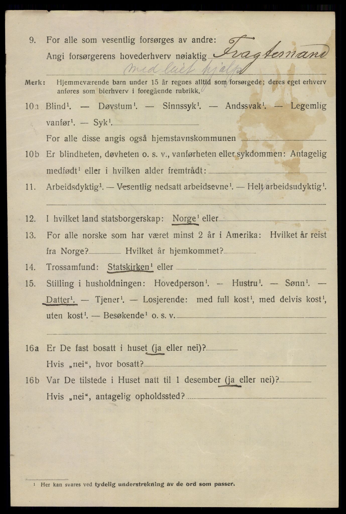 SAO, 1920 census for Drøbak, 1920, p. 2096