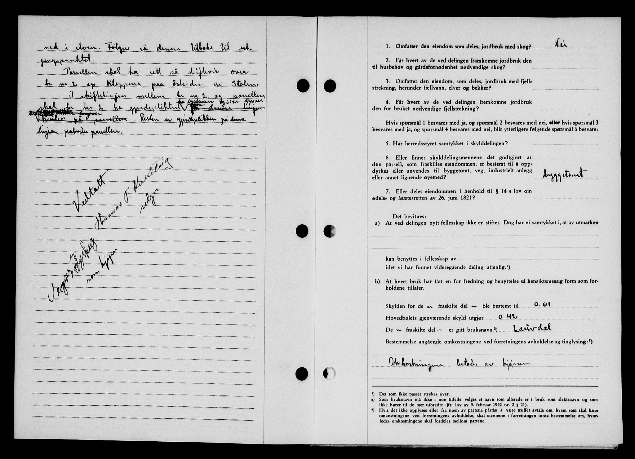 Karmsund sorenskriveri, SAST/A-100311/01/II/IIB/L0101: Mortgage book no. 81A, 1950-1951, Diary no: : 2830/1950