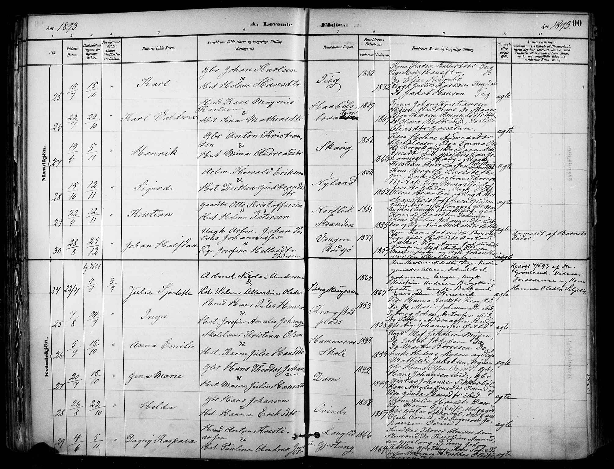 Enebakk prestekontor Kirkebøker, SAO/A-10171c/F/Fa/L0016: Parish register (official) no. I 16, 1883-1898, p. 90