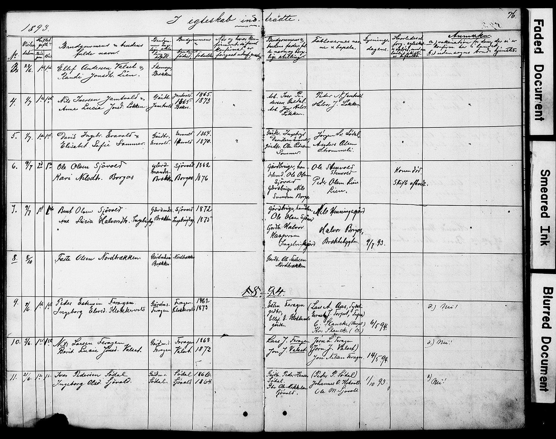 Ministerialprotokoller, klokkerbøker og fødselsregistre - Sør-Trøndelag, SAT/A-1456/683/L0949: Parish register (copy) no. 683C01, 1880-1896, p. 76
