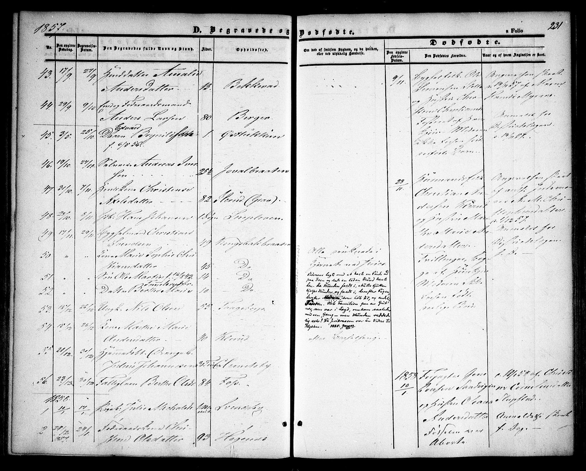 Rødenes prestekontor Kirkebøker, AV/SAO-A-2005/F/Fa/L0006: Parish register (official) no. I 6, 1850-1859, p. 231