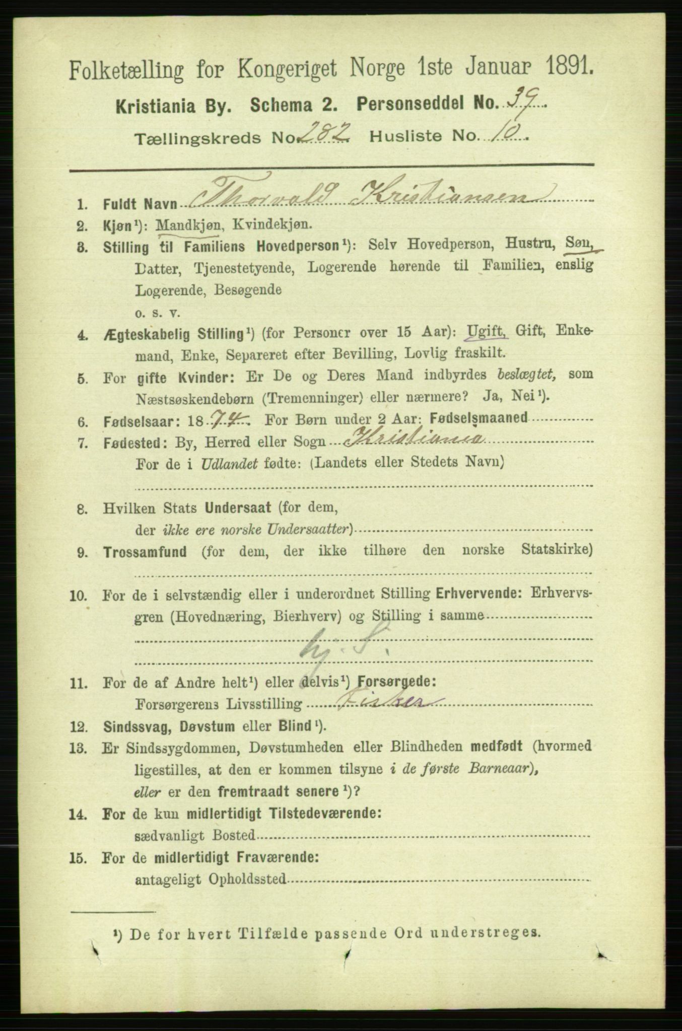 RA, 1891 census for 0301 Kristiania, 1891, p. 171921