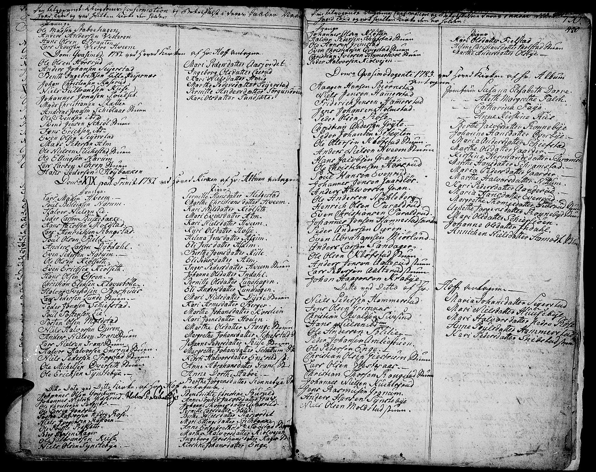 Toten prestekontor, SAH/PREST-102/H/Ha/Haa/L0006: Parish register (official) no. 6, 1773-1793, p. 430