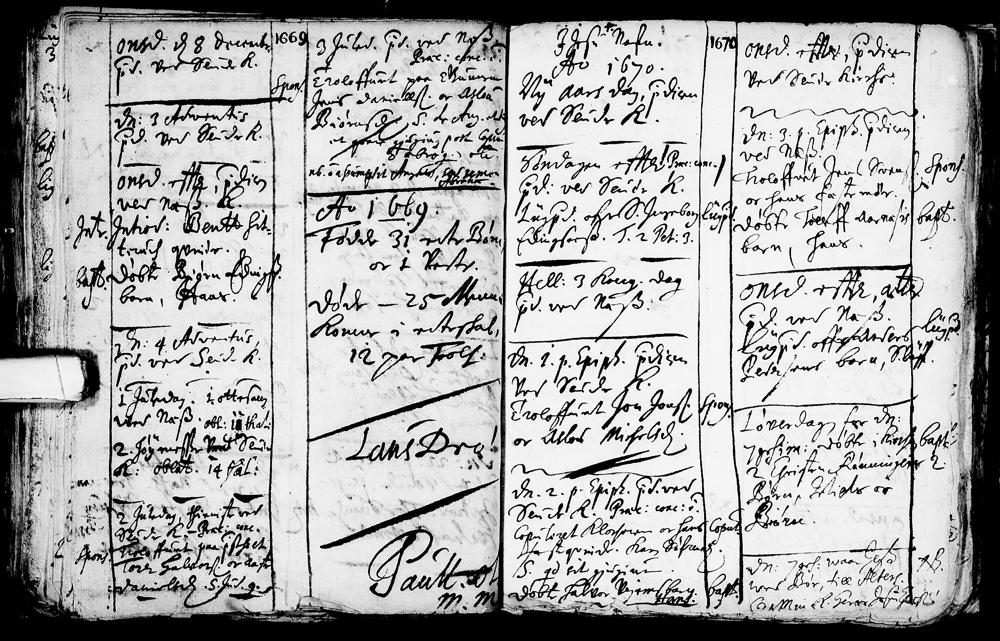 Sauherad kirkebøker, SAKO/A-298/F/Fa/L0001: Parish register (official) no. I 1, 1649-1681