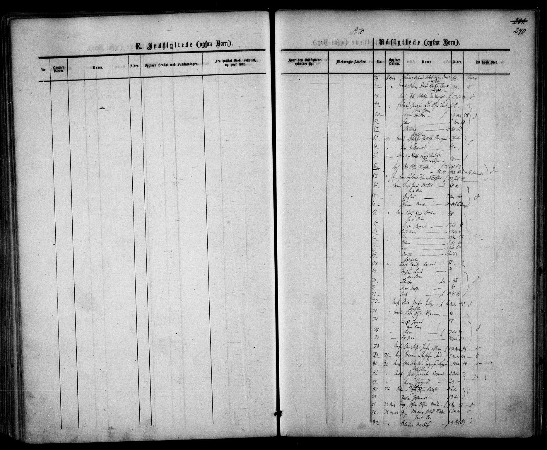 Nannestad prestekontor Kirkebøker, AV/SAO-A-10414a/F/Fa/L0012: Parish register (official) no. I 12, 1860-1872, p. 240