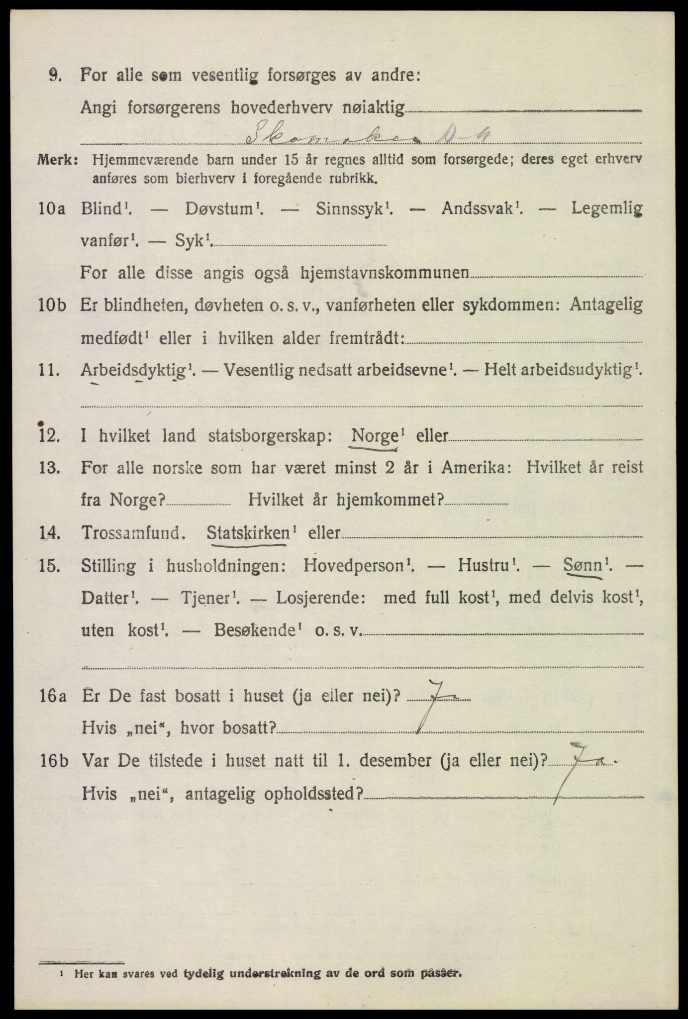 SAH, 1920 census for Stor-Elvdal, 1920, p. 2693