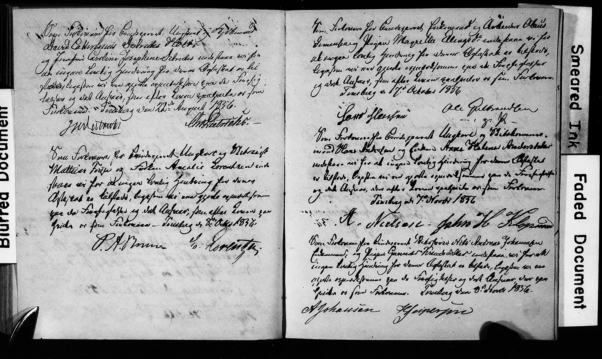 Tønsberg kirkebøker, AV/SAKO-A-330/H/Ha/L0001: Banns register no. 1, 1849-1856