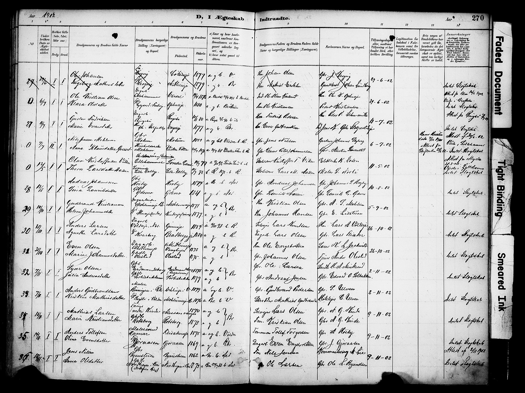 Ringsaker prestekontor, AV/SAH-PREST-014/K/Ka/L0017: Parish register (official) no. 17, 1891-1902, p. 270