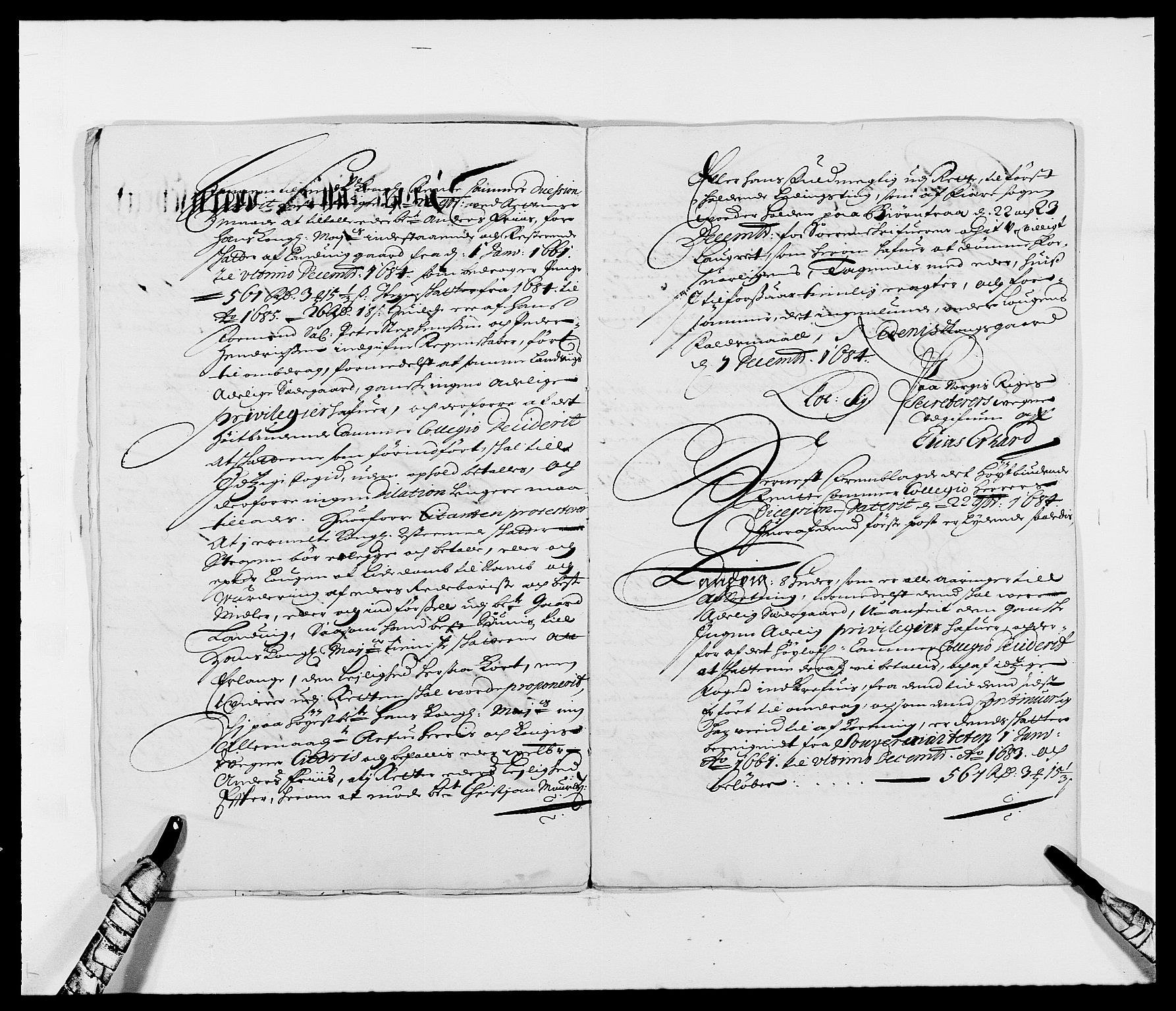 Rentekammeret inntil 1814, Reviderte regnskaper, Fogderegnskap, AV/RA-EA-4092/R39/L2308: Fogderegnskap Nedenes, 1684-1689, p. 6