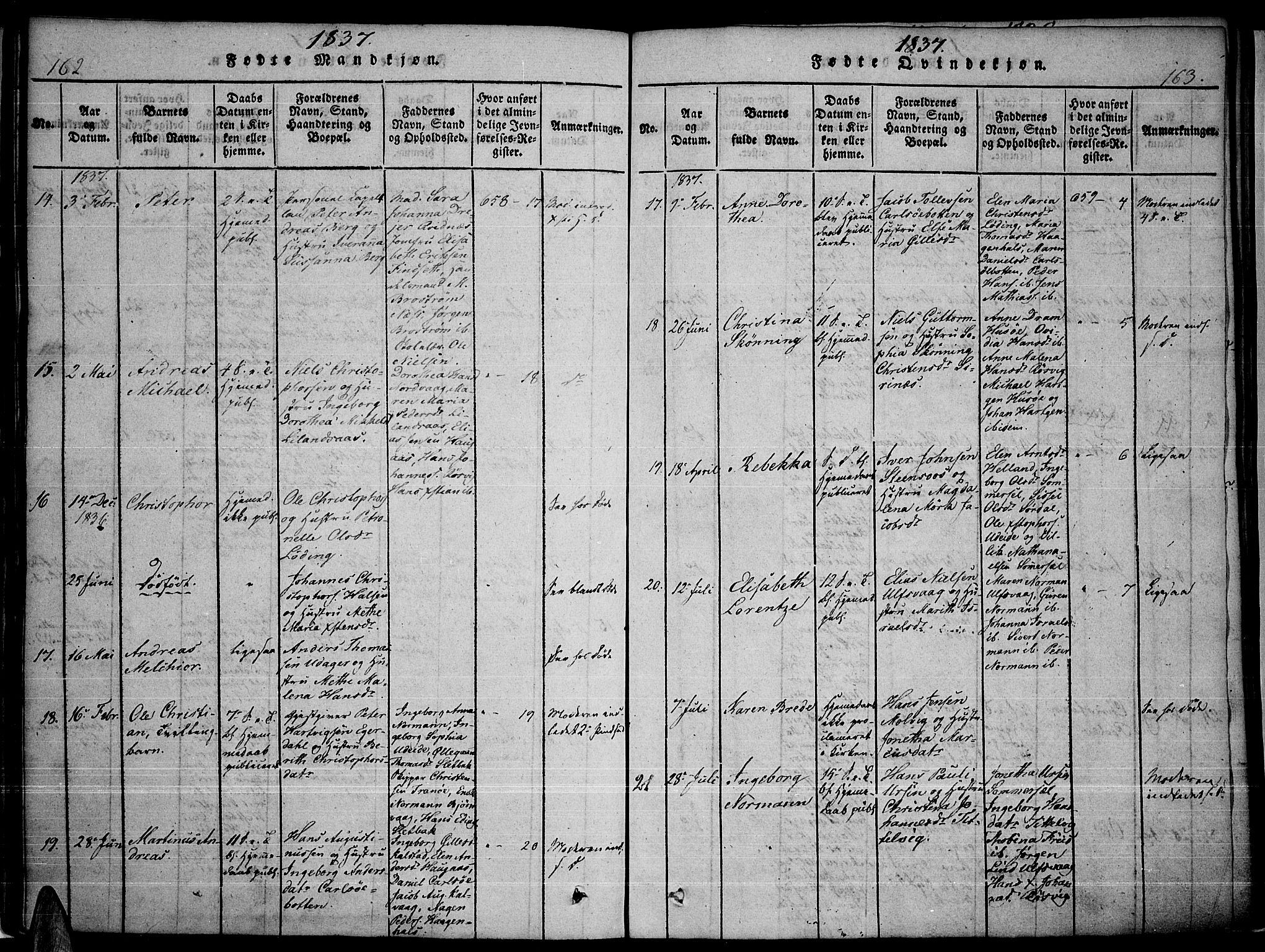 Ministerialprotokoller, klokkerbøker og fødselsregistre - Nordland, AV/SAT-A-1459/859/L0842: Parish register (official) no. 859A02, 1821-1839, p. 162-163