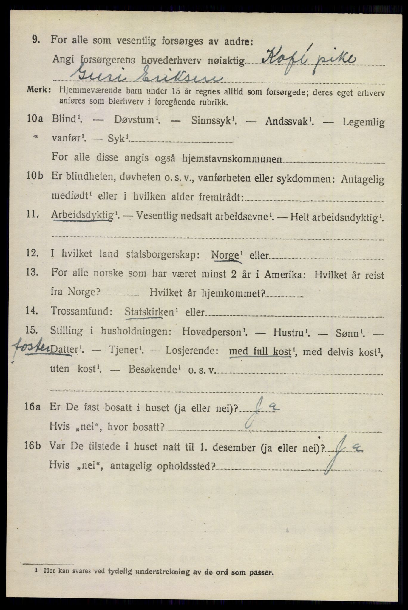 SAO, 1920 census for Sørum, 1920, p. 6108