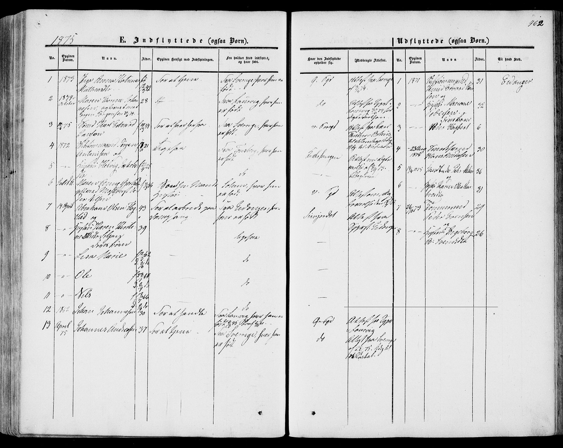 Porsgrunn kirkebøker , SAKO/A-104/F/Fa/L0007: Parish register (official) no. 7, 1858-1877, p. 462