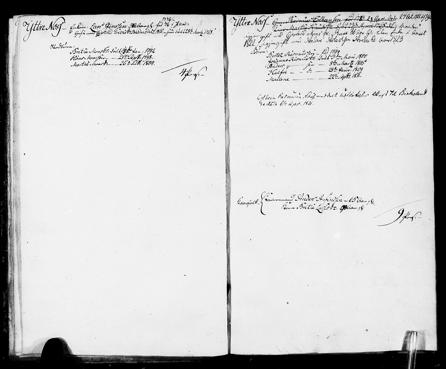 SAB, 1815 Census for 1415P Lavik, 1815, p. 9