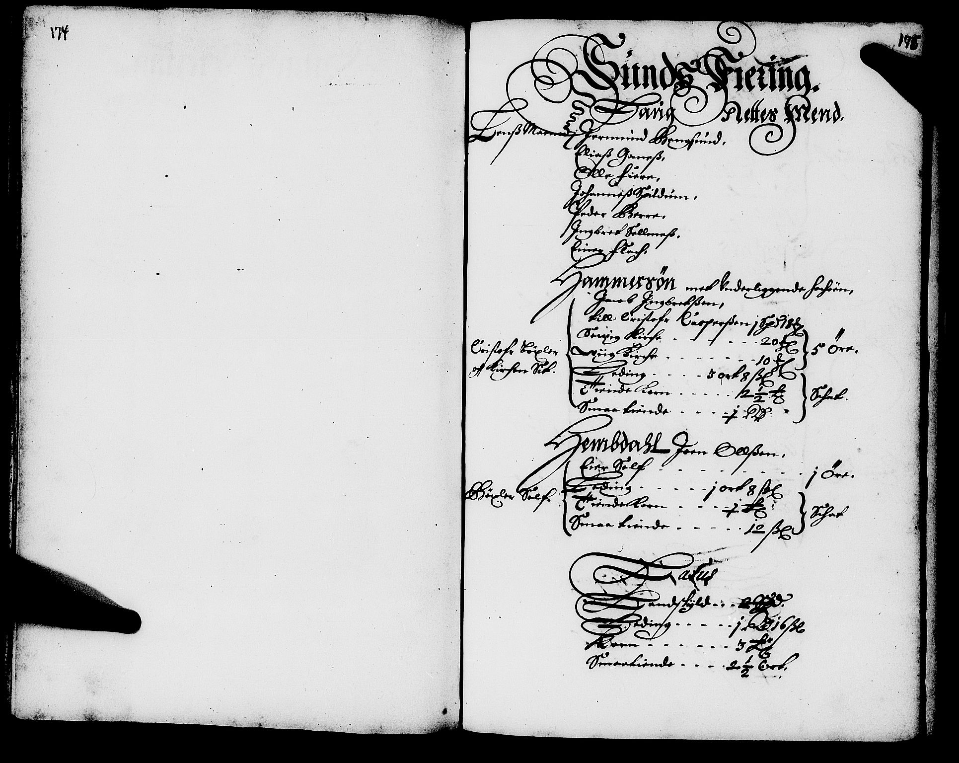 Rentekammeret inntil 1814, Realistisk ordnet avdeling, AV/RA-EA-4070/N/Nb/Nba/L0056: Namdalen len, 1669, p. 174-175