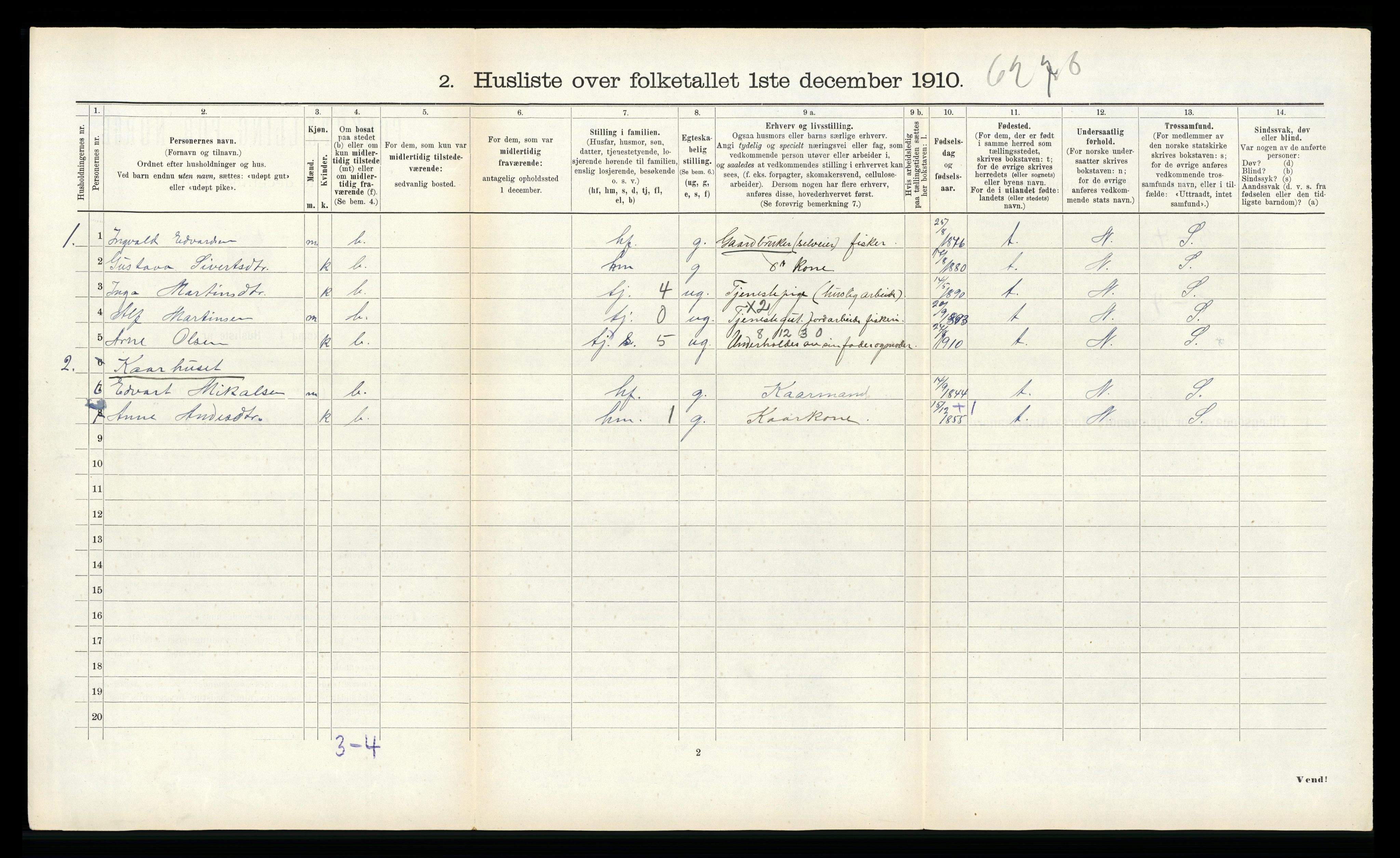 RA, 1910 census for Roan, 1910, p. 459