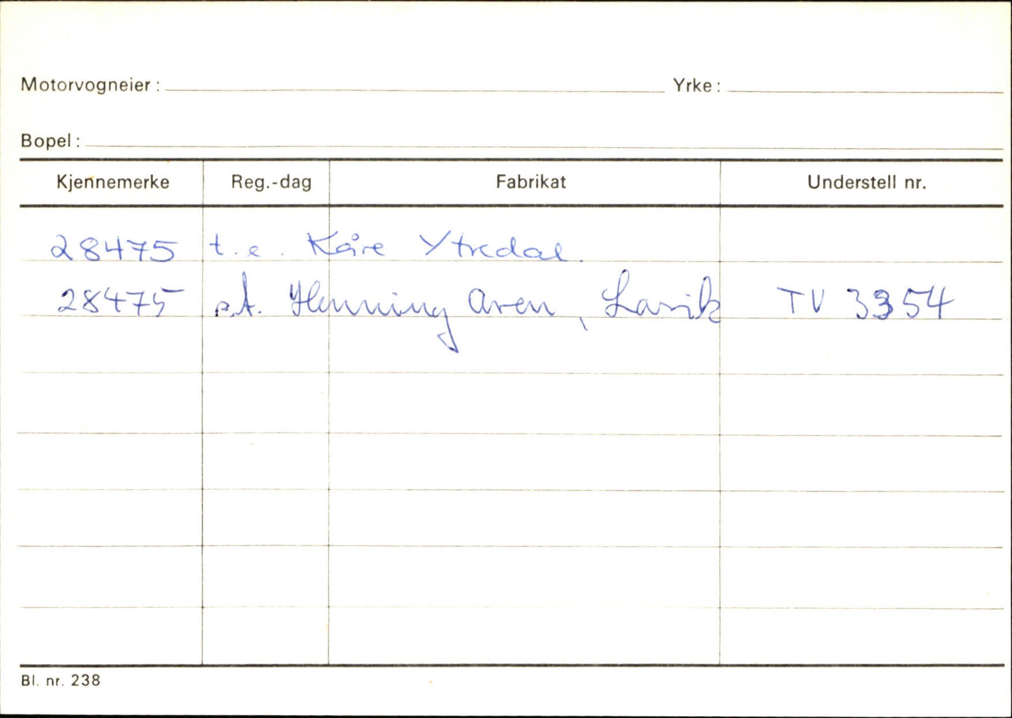 Statens vegvesen, Sogn og Fjordane vegkontor, AV/SAB-A-5301/4/F/L0131: Eigarregister Høyanger P-Å. Stryn S-Å, 1945-1975, p. 832