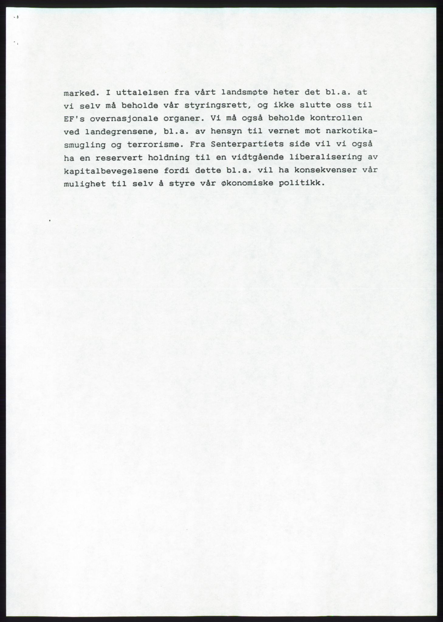 Forhandlingsmøtene 1989 mellom Høyre, KrF og Senterpartiet om dannelse av regjering, AV/RA-PA-0697/A/L0001: Forhandlingsprotokoll med vedlegg, 1989, p. 103