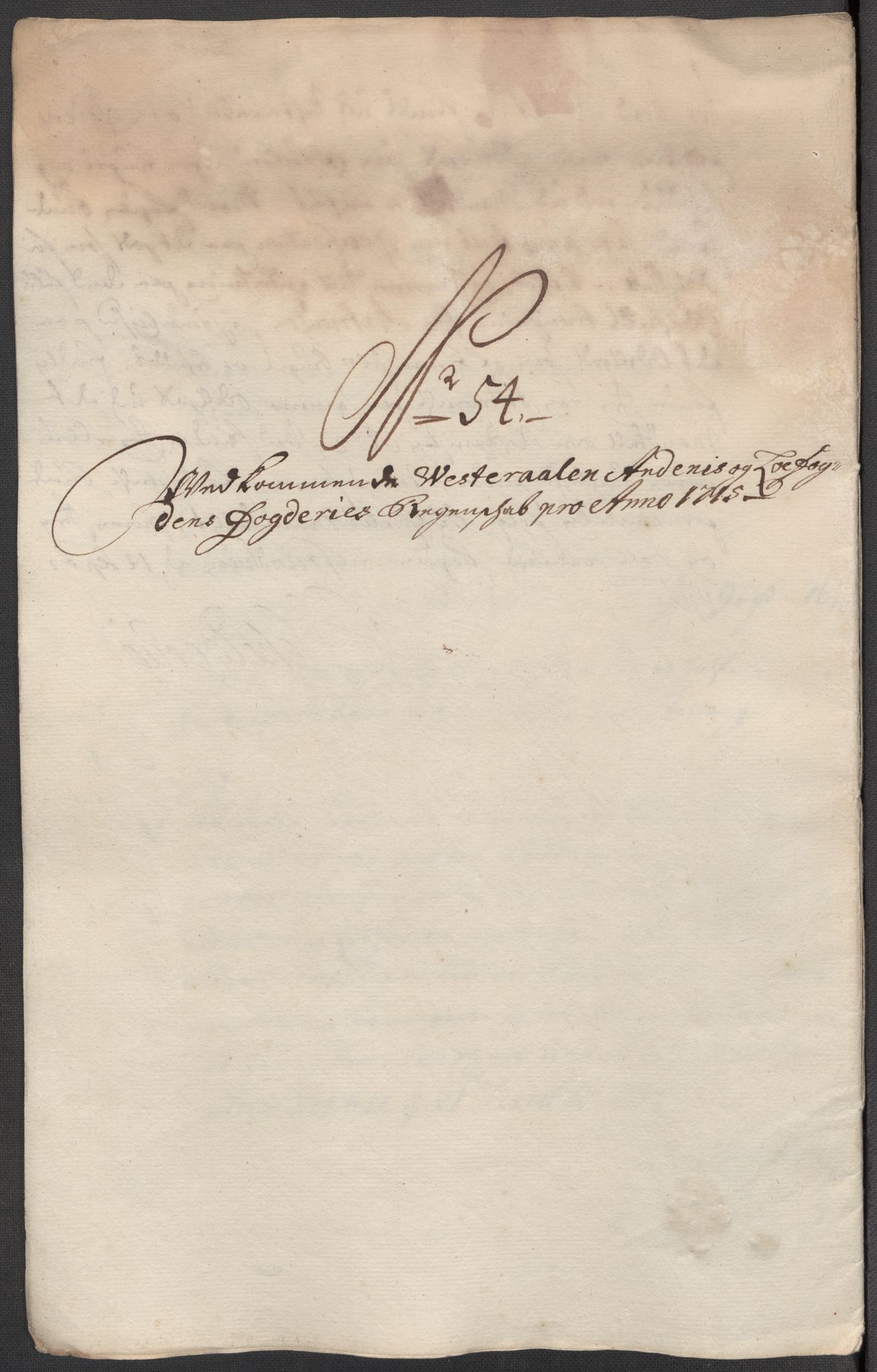 Rentekammeret inntil 1814, Reviderte regnskaper, Fogderegnskap, RA/EA-4092/R67/L4681: Fogderegnskap Vesterålen, Andenes og Lofoten, 1715, p. 248