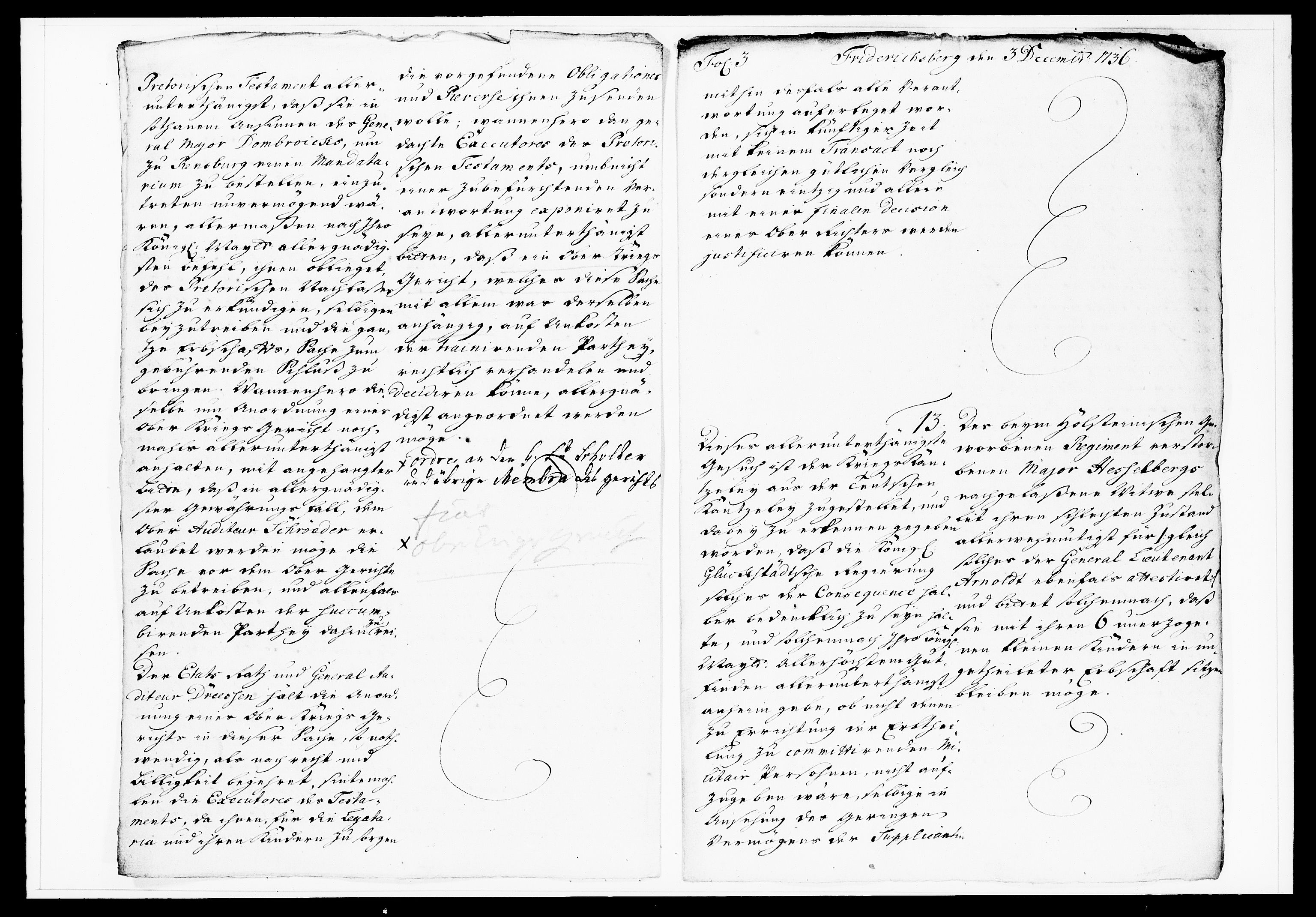 Krigskollegiet, Krigskancelliet, DRA/A-0006/-/1130-1137: Refererede sager, 1736, p. 440