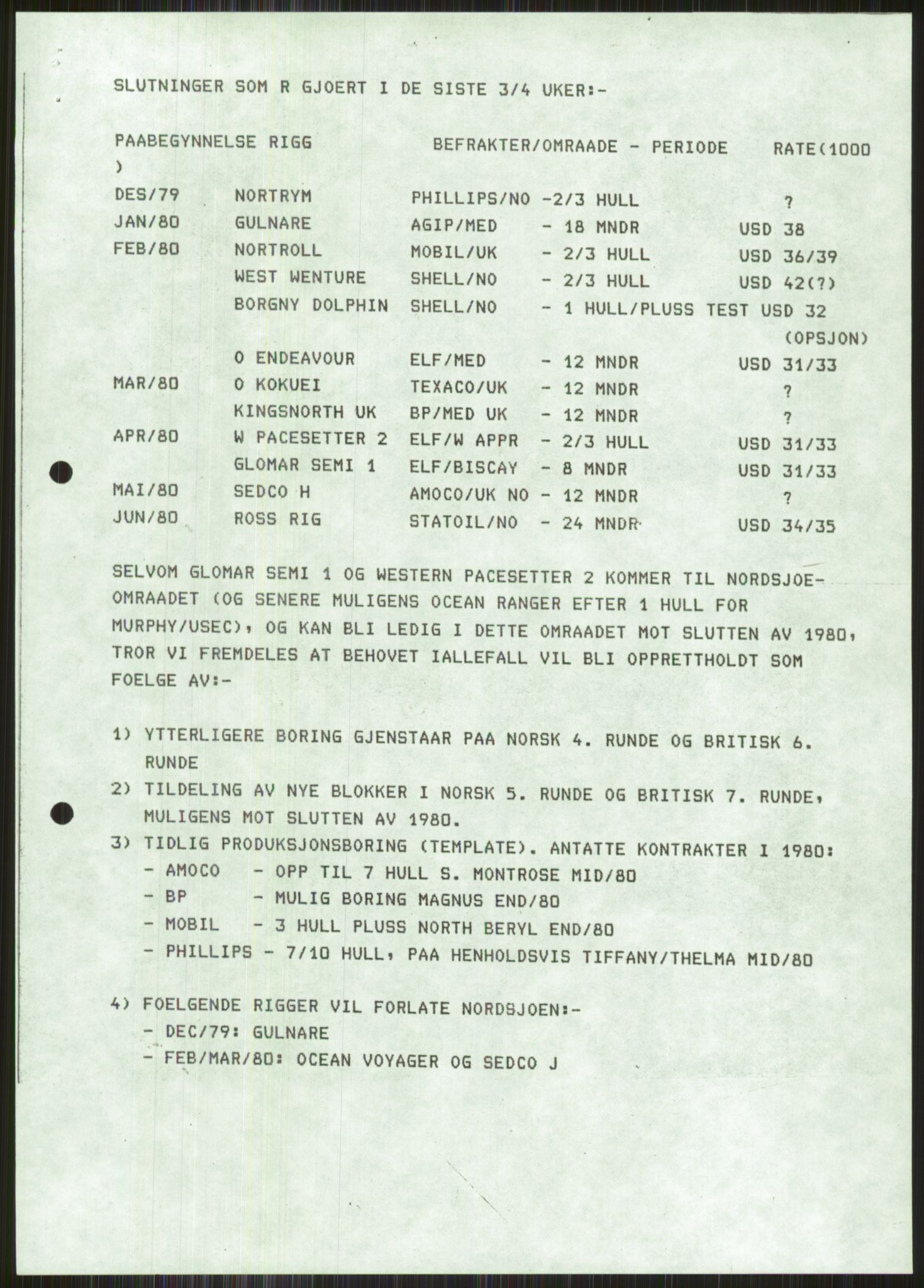 Pa 1503 - Stavanger Drilling AS, AV/SAST-A-101906/A/Ab/Abc/L0008: Styrekorrespondanse Stavanger Drilling II A/S, 1979-1980, p. 11