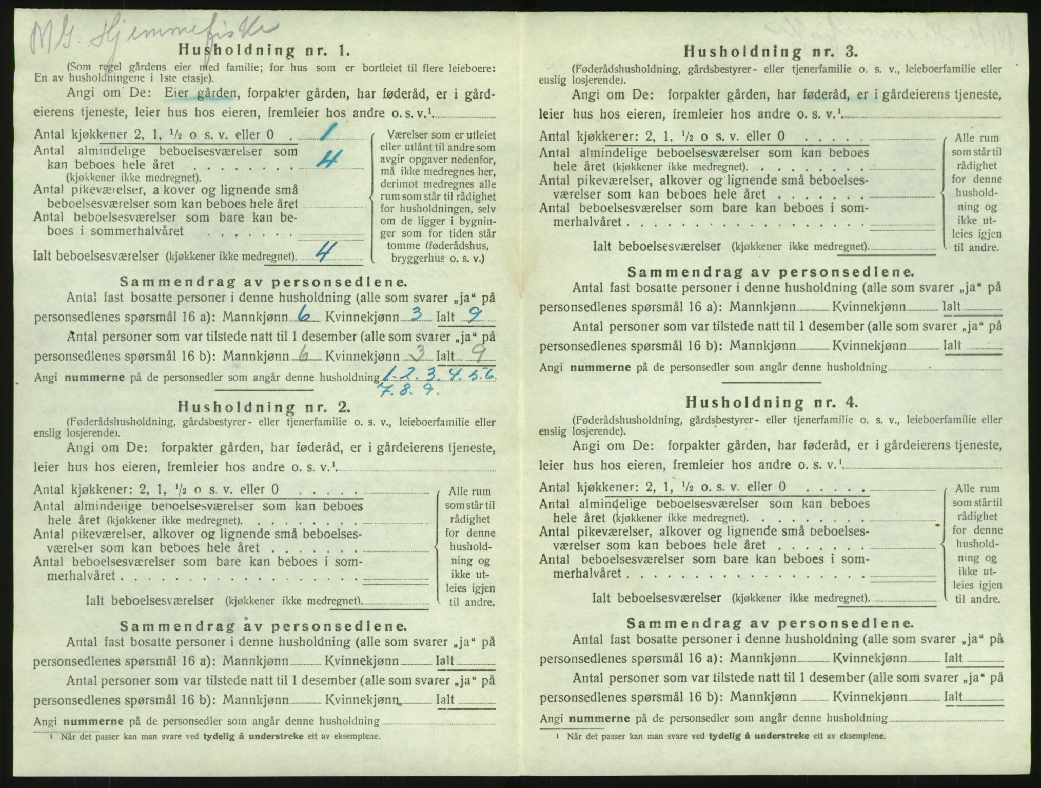SAKO, 1920 census for Brunlanes, 1920, p. 1718