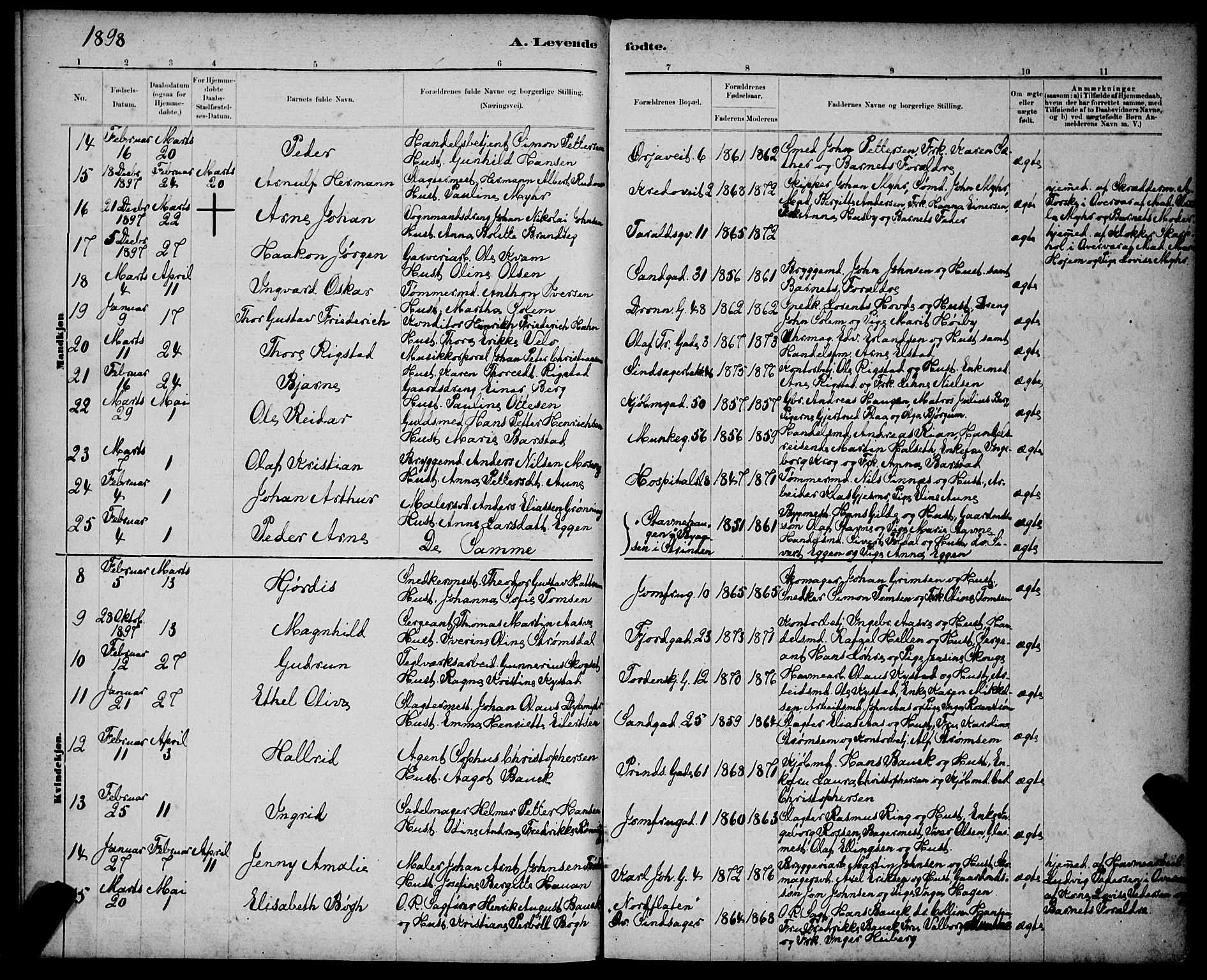 Ministerialprotokoller, klokkerbøker og fødselsregistre - Sør-Trøndelag, AV/SAT-A-1456/602/L0143: Parish register (copy) no. 602C11, 1878-1902