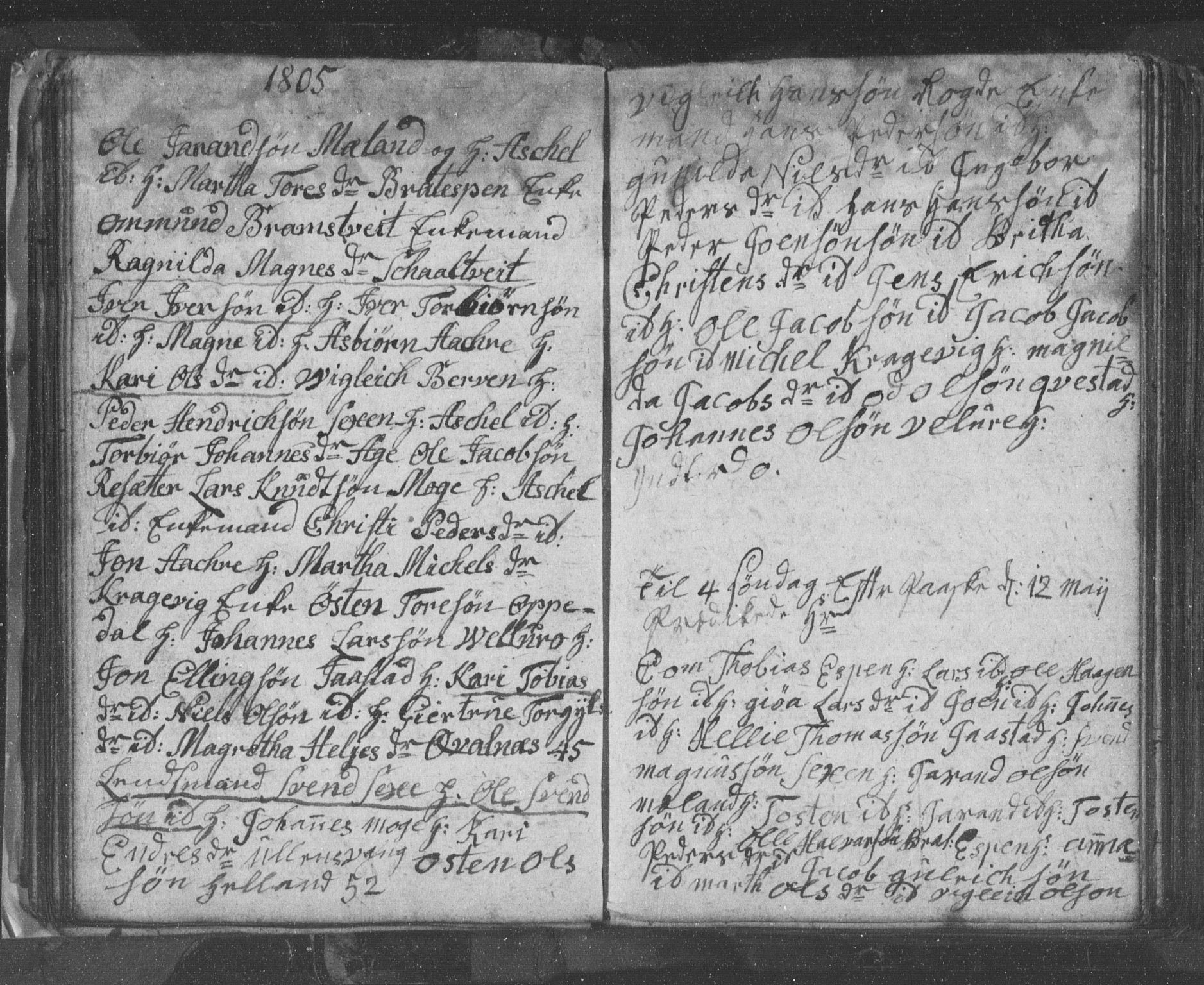 Ullensvang sokneprestembete, SAB/A-78701/H/Hab: Parish register (copy) no. B 8, 1804-1811