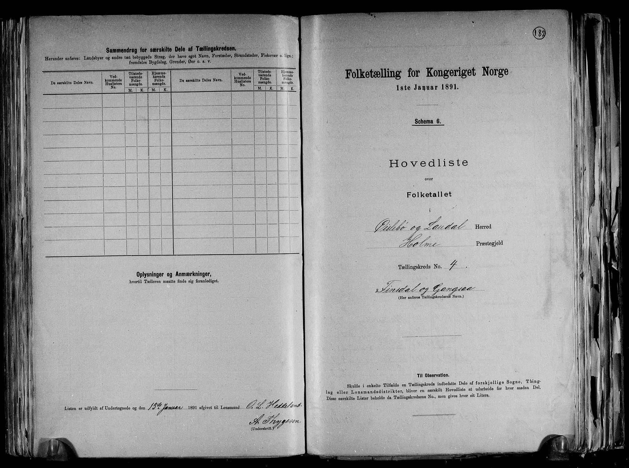 RA, 1891 census for 1021 Øyslebø og Laudal, 1891, p. 12