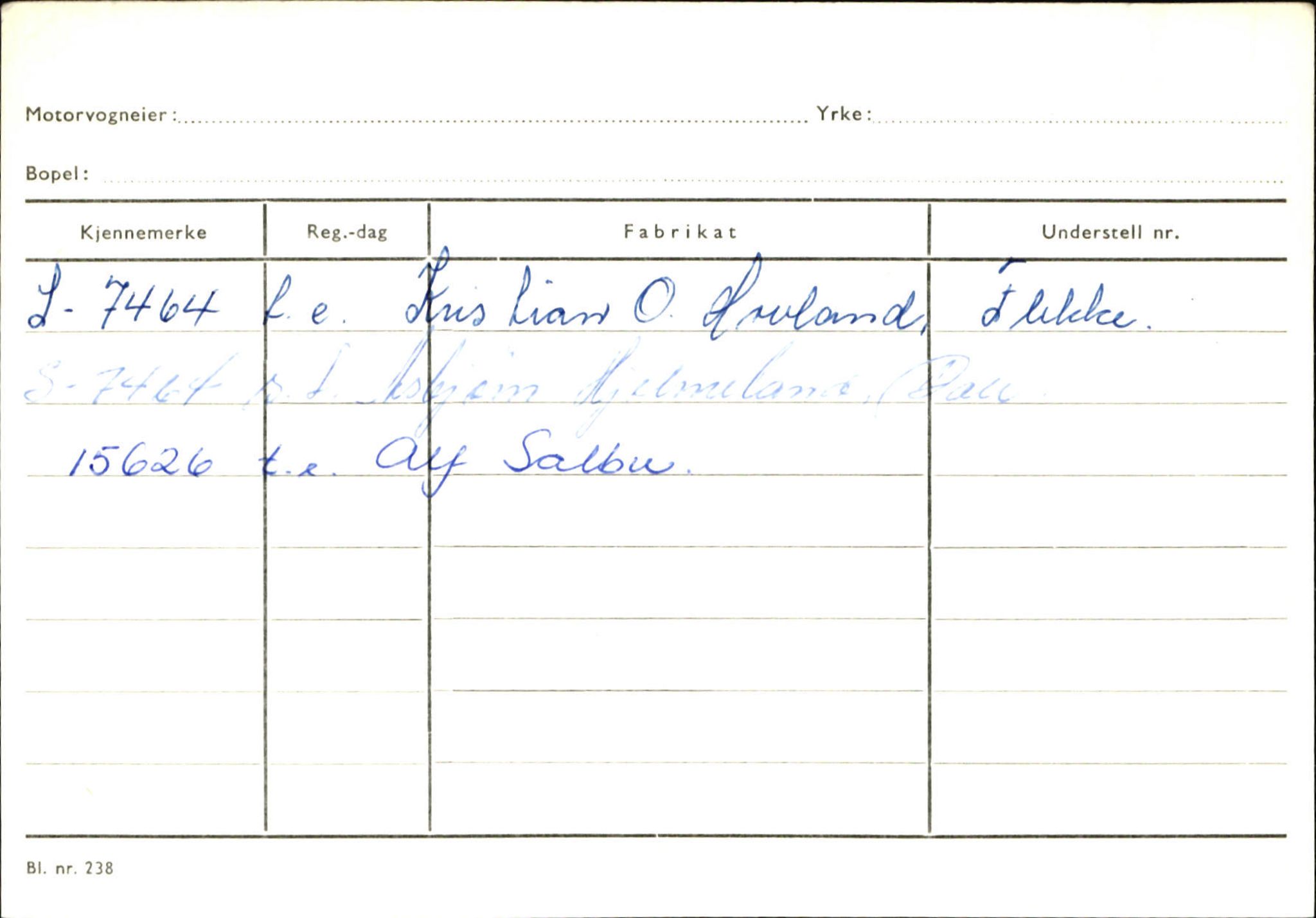 Statens vegvesen, Sogn og Fjordane vegkontor, AV/SAB-A-5301/4/F/L0125: Eigarregister Sogndal V-Å. Aurland A-Å. Fjaler A-N, 1945-1975, p. 2579