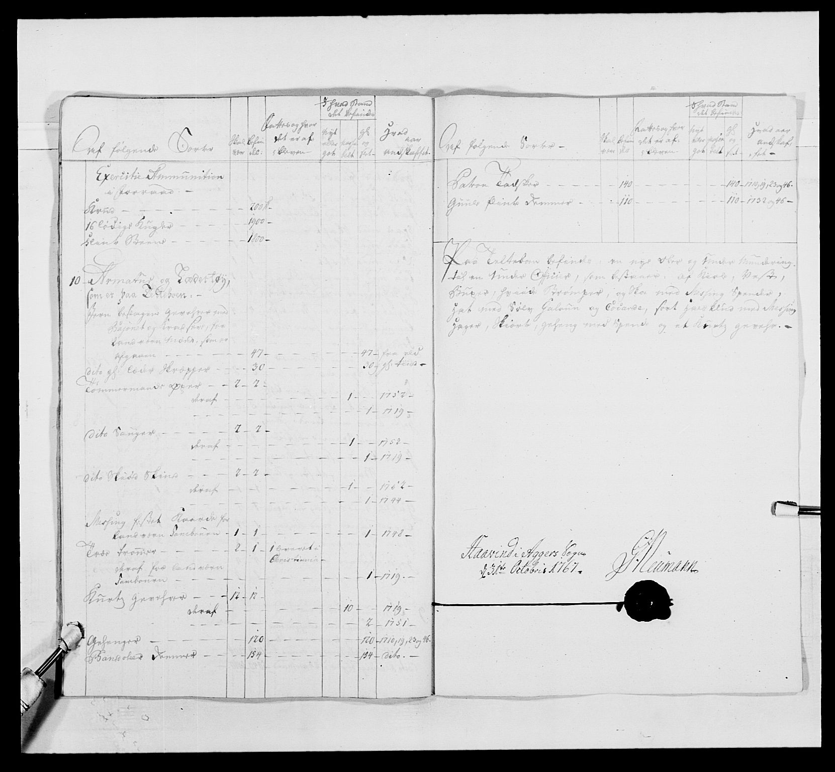 Kommanderende general (KG I) med Det norske krigsdirektorium, AV/RA-EA-5419/E/Ea/L0496: 1. Smålenske regiment, 1765-1767, p. 763