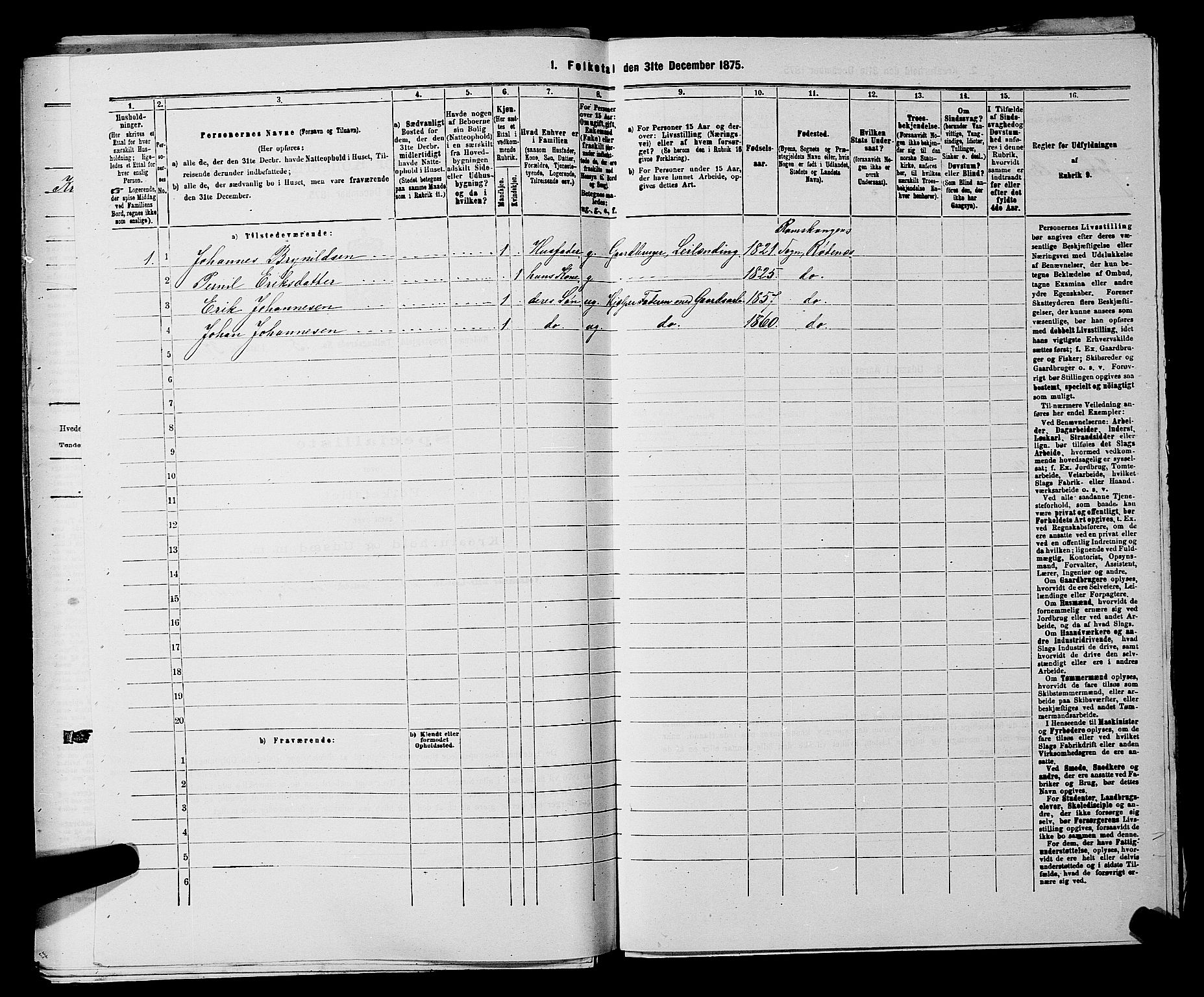 RA, 1875 census for 0120P Rødenes, 1875, p. 785